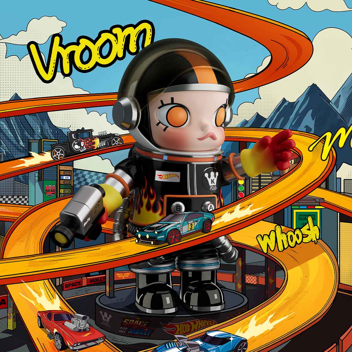 MEGA SPACE MOLLY 400% HOT WHEELS - POP MART (United States)