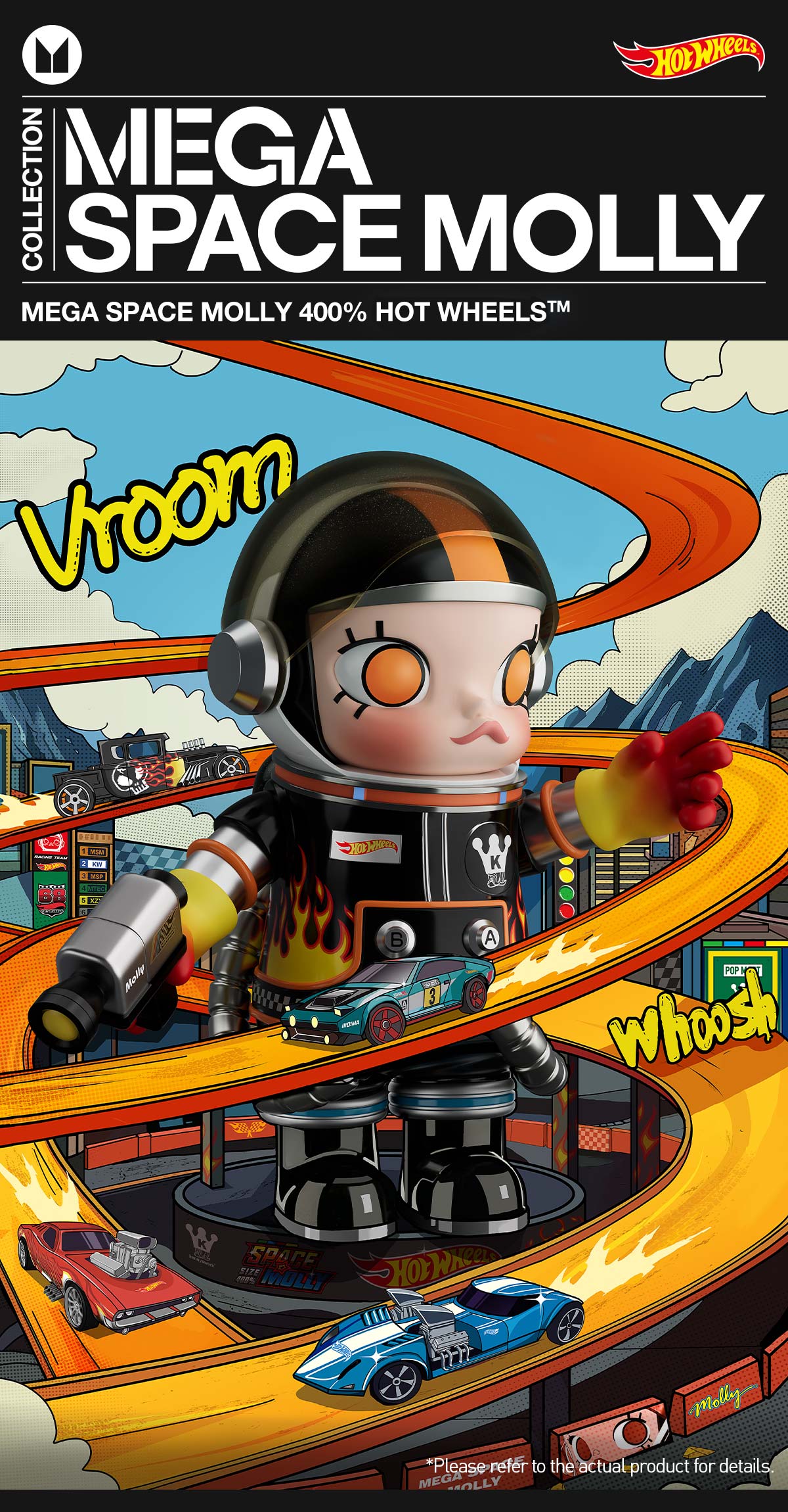 MEGA SPACE MOLLY 400% HOT WHEELS - POP MART (United States)