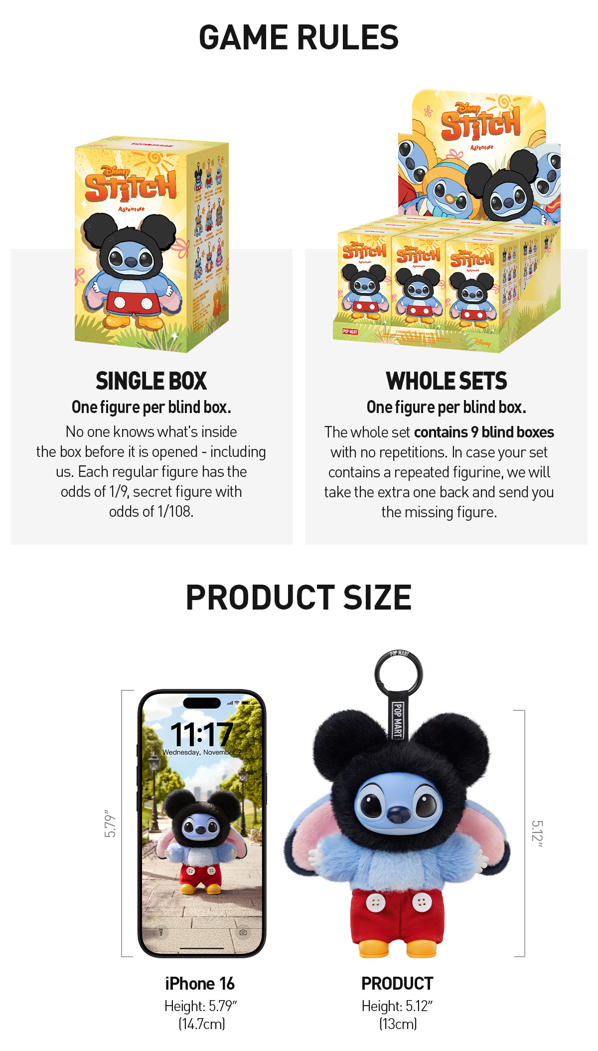 POP NOW:Stitch Adventure Series Vinyl Plush Pendant - POP MART