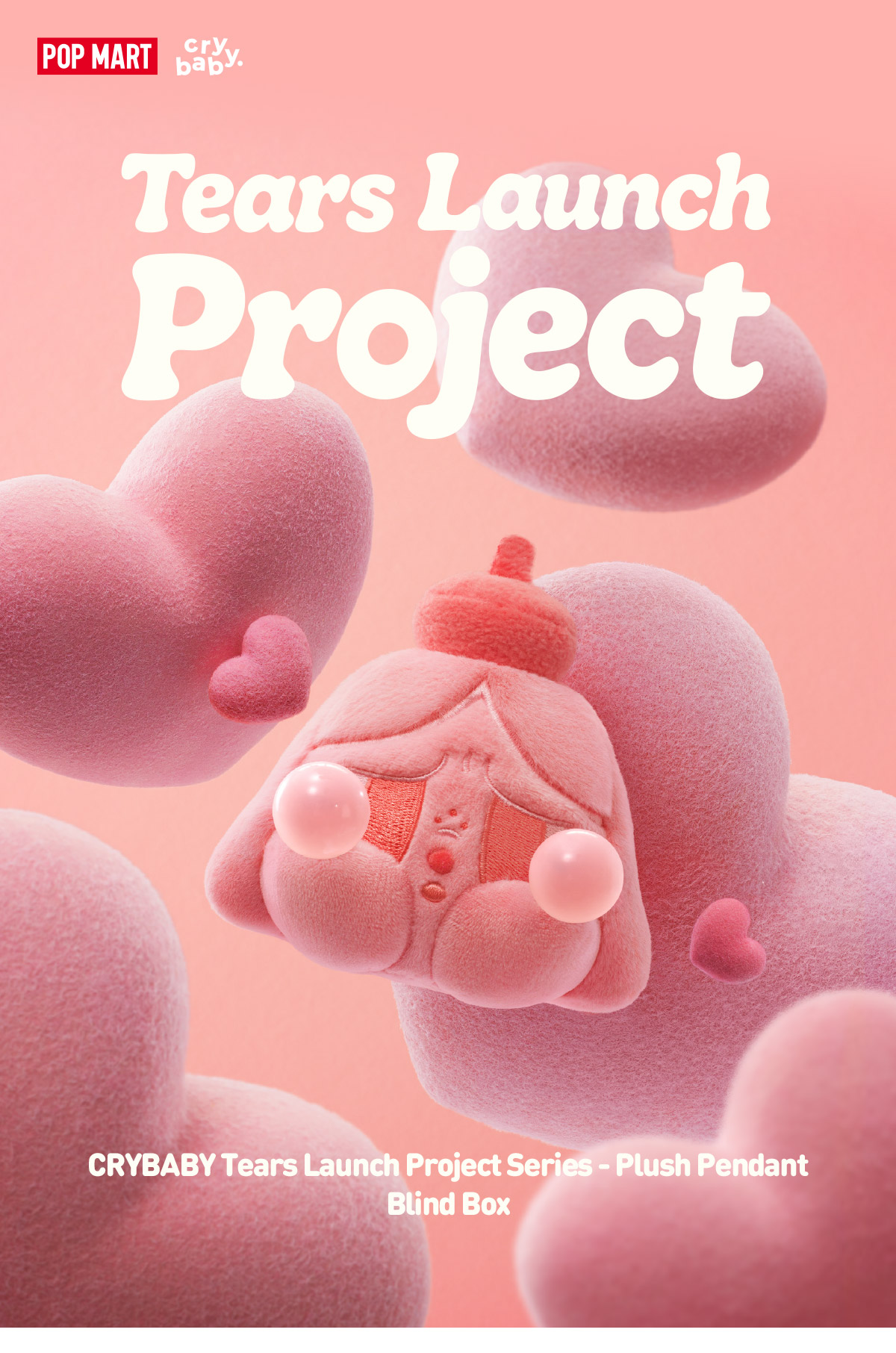 POP NOW:CRYBABY Tears Launch Project Series-Plush Pendant Blind