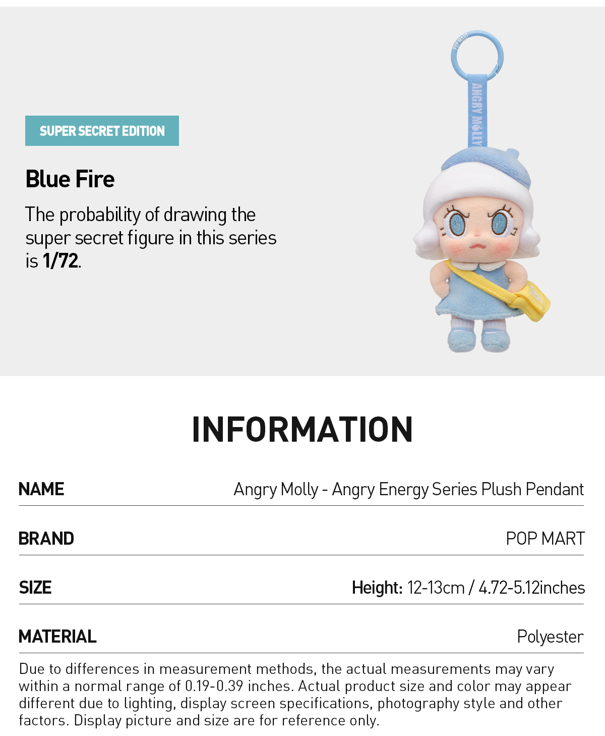 POP NOW:Angry Molly Mood Blossom Series Plush Toy - POP MART (Canada)
