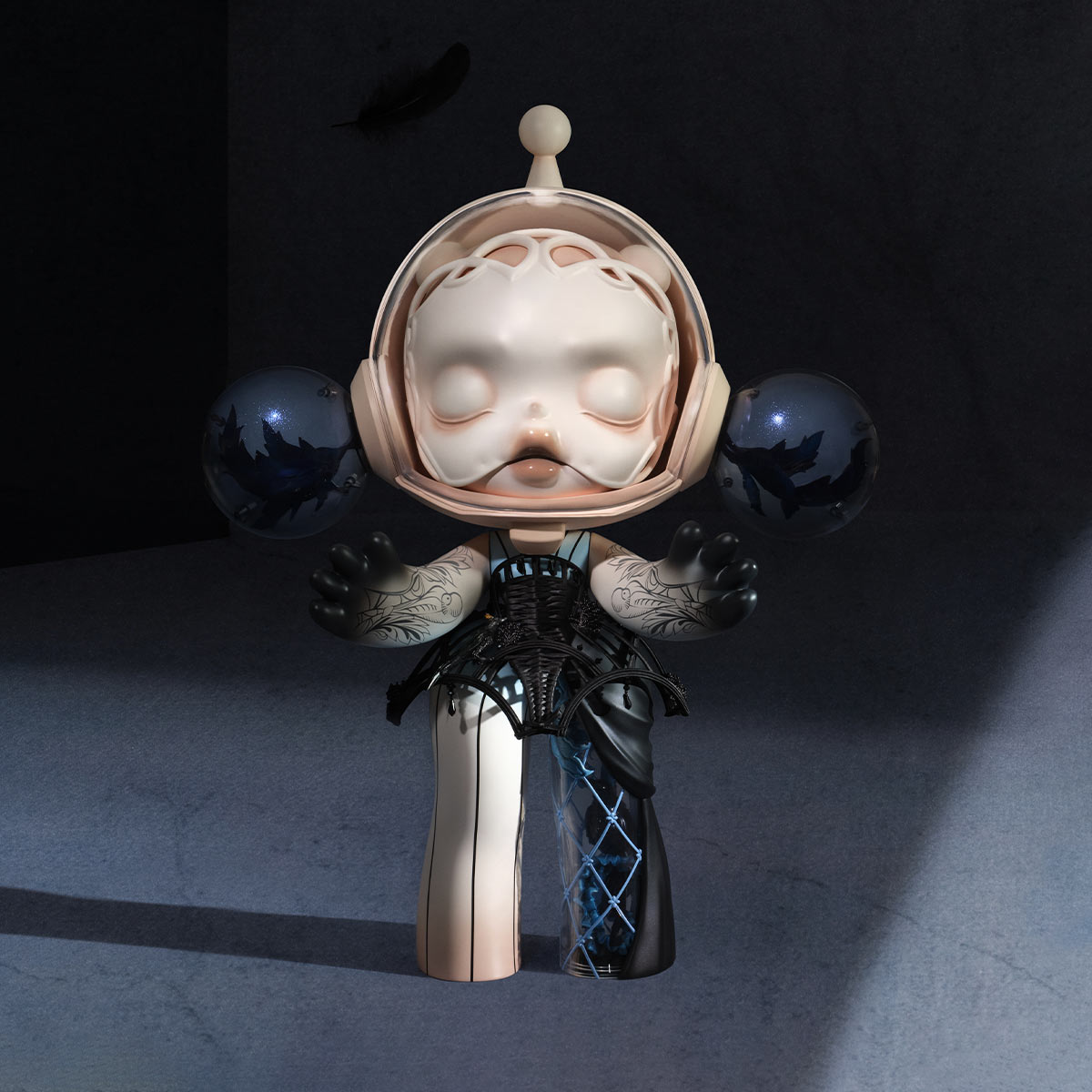 MEGA α SKULLPANDA 1000% Guo Pei-Alternate Universe|POP MART US