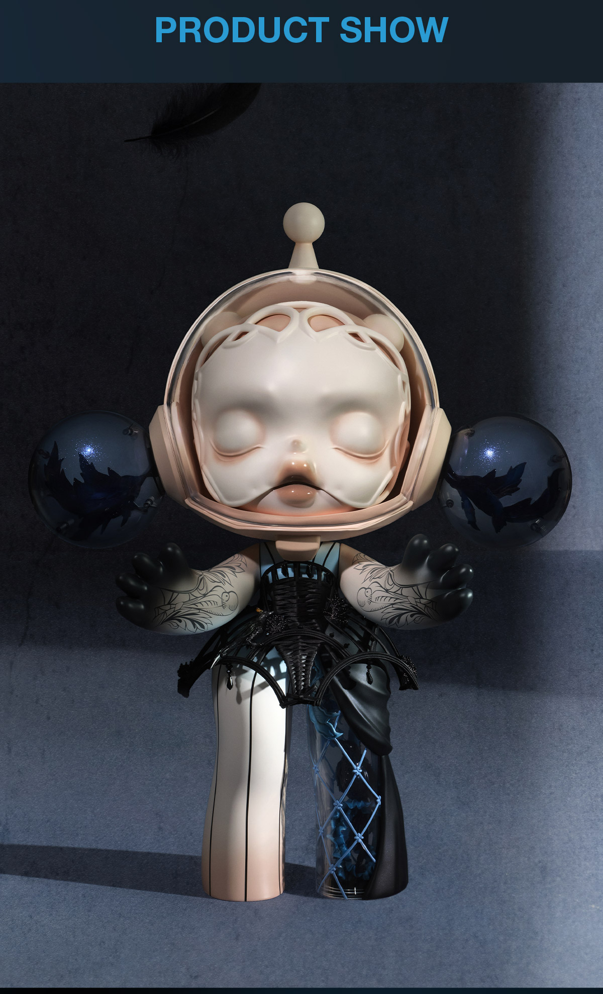 【限定品】 MEGA α SKULLPANDA 1000% MEGA α SKULLPANDA 1000% Red Crystal - POP MART (United States)