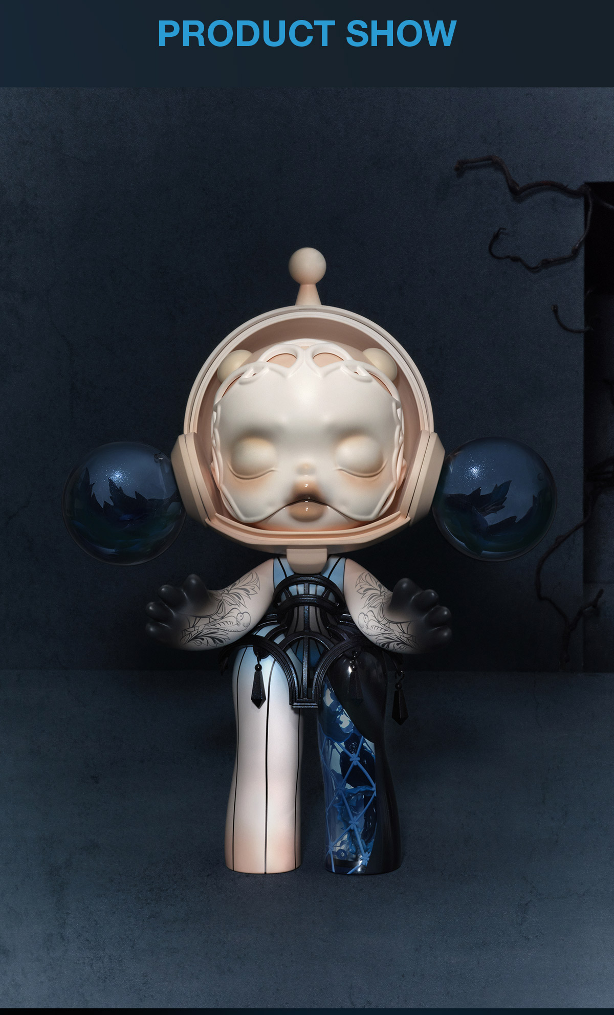 その他 POPMART SKULLPANDA Planet MEGA α SKULLPANDA 400% Guo Pei-Alternate Universe - POP MART