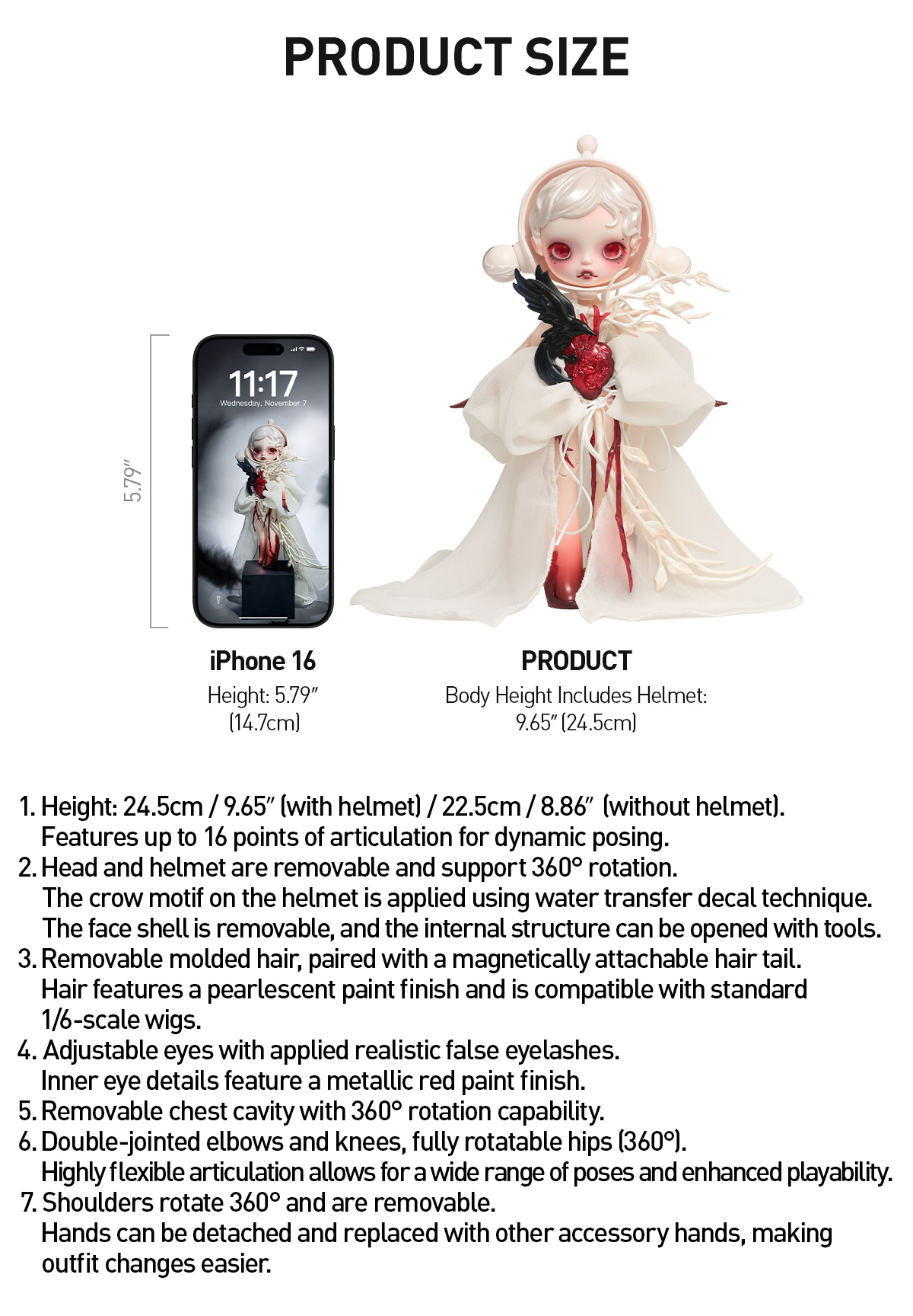 SKULLPANDA × GUO PEI 1/6 Action Figure - POP MART (United States)