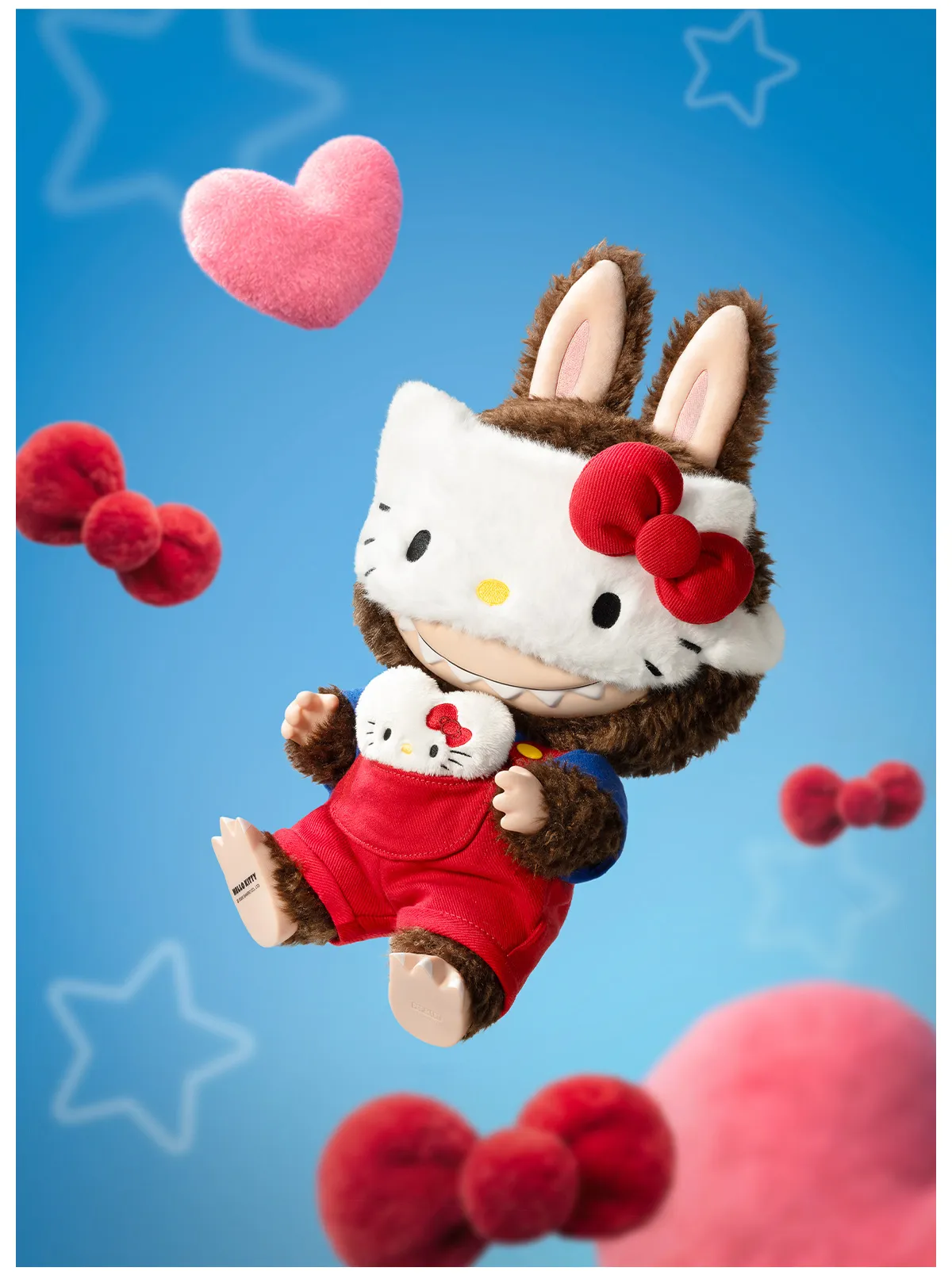 ぬいぐるみ POP MART THE MONSTERS x HELLO KITTY THE MONSTERS × HELLO KITTY VINYL PLUSH DOLL Two worlds collide