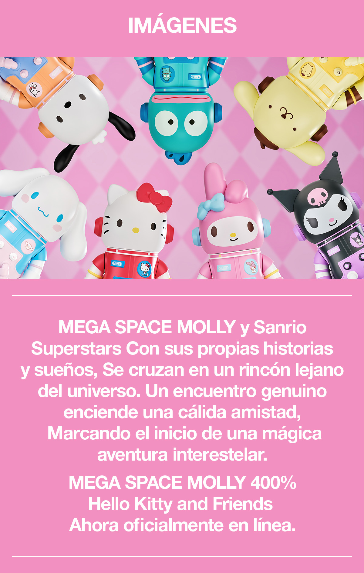 MEGA SPACE MOLLY 400% Hello Kitty and Friends - POP MART (Mexico)