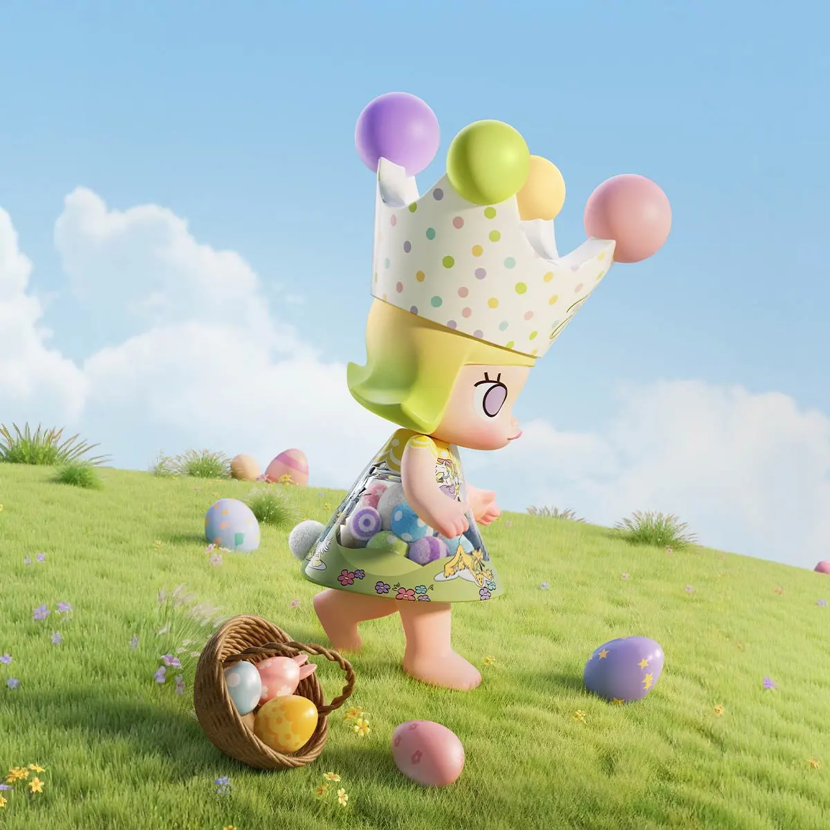 MEGA ROYAL MOLLY 1000% Mickey and Friends-Happy Easter