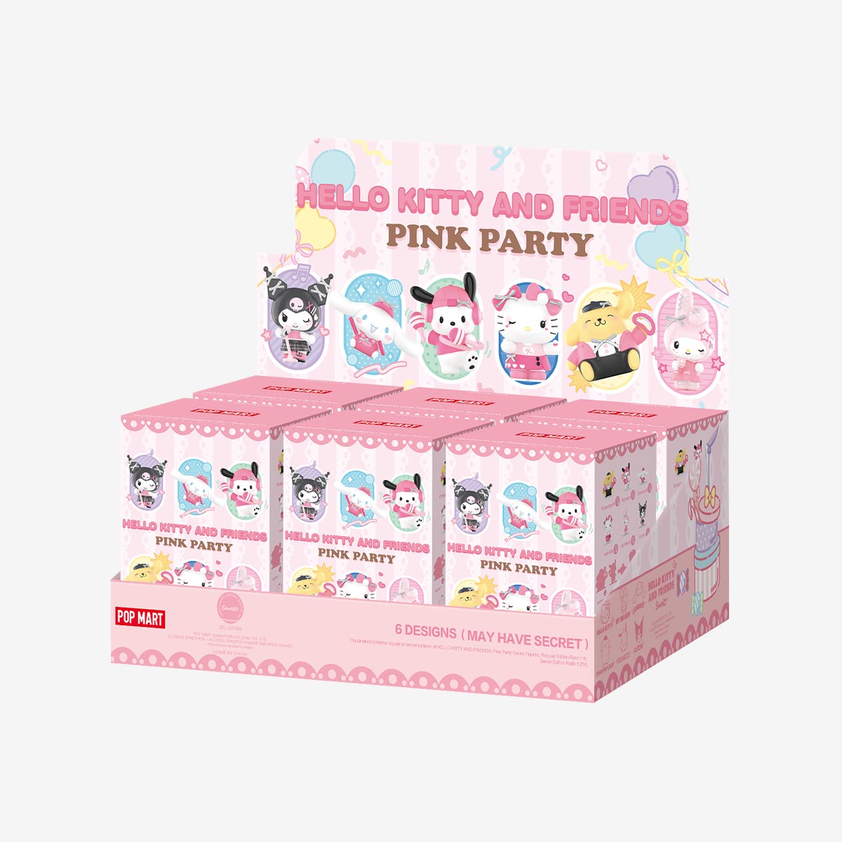 Hello Kitty and Friends Pink Party Series Figures - POP MART