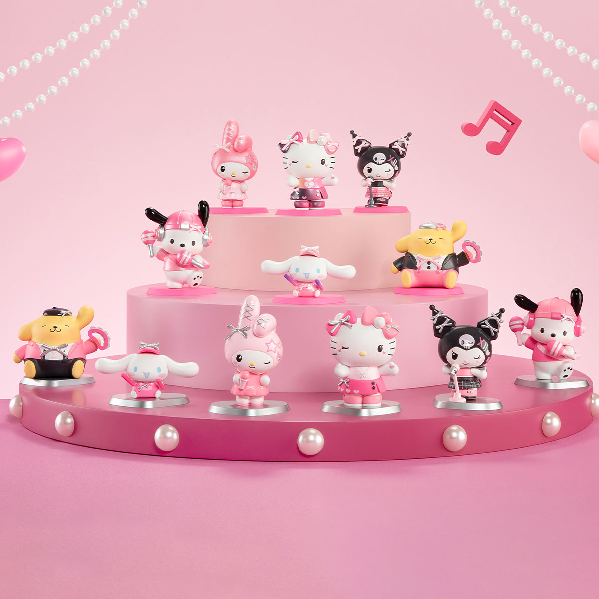 HELLO KITTY AND FRIENDS Pink Party Series Figures - POP MART (Canada)