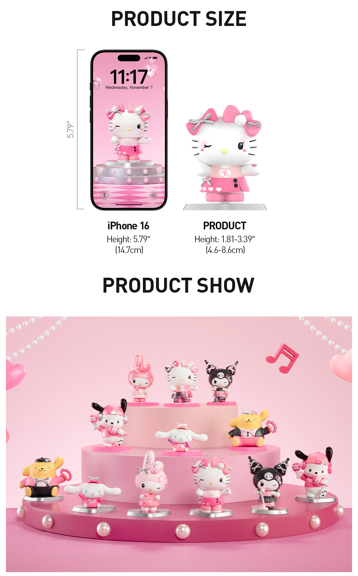 POP NOW:Hello Kitty and Friends Pink Party Series Figures - POP