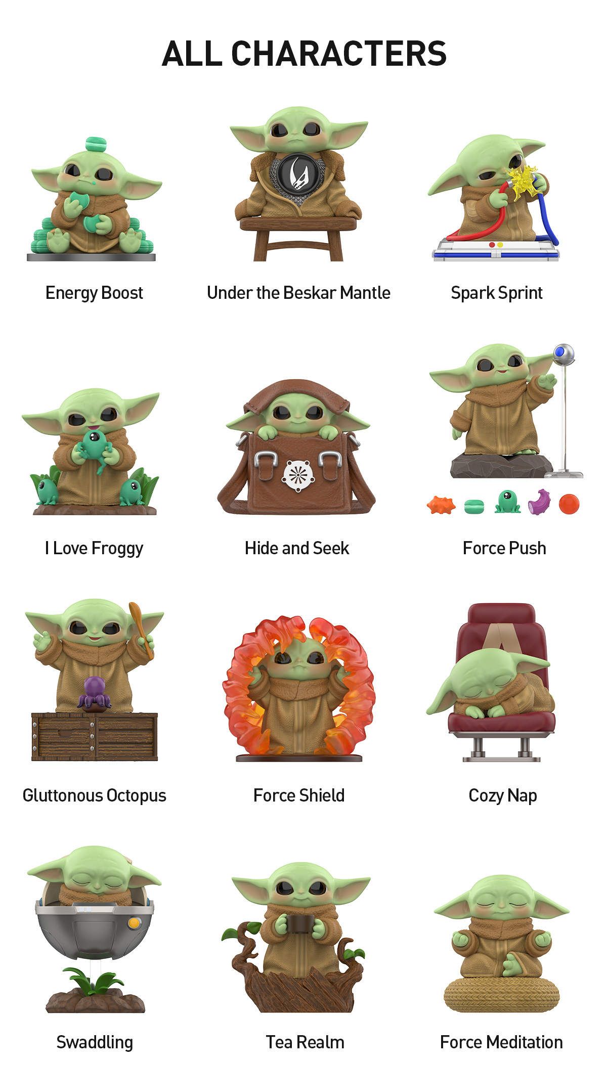POP NOW:Star Wars Grogu Tiny But Mighty Series Figures - POP MART