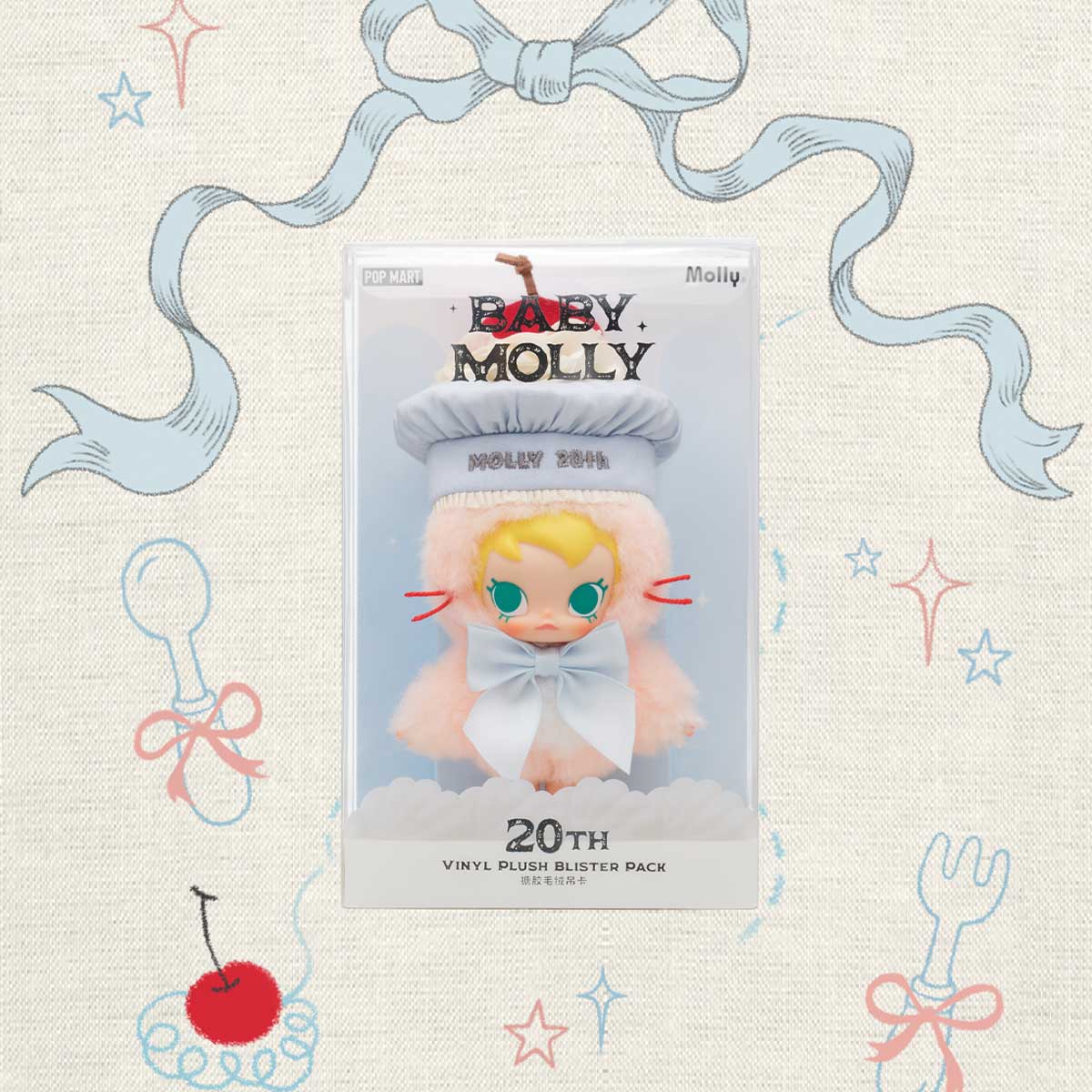 Baby Molly 20th Anniversary Vinyl Plush Blister Pack - POP MART