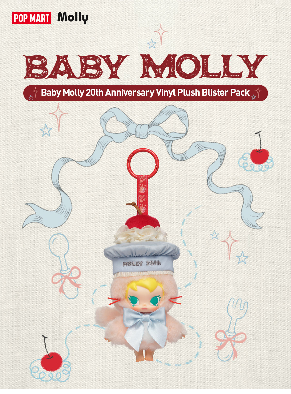 Baby Molly 20th Anniversary Vinyl Plush Blister Pack - POP MART
