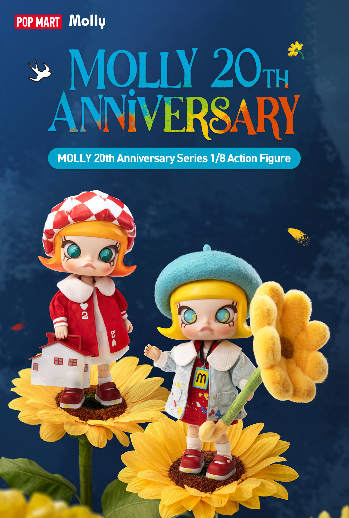 MOLLY 20th Anniversary Series 1/8 Action Figure - POP MART (United