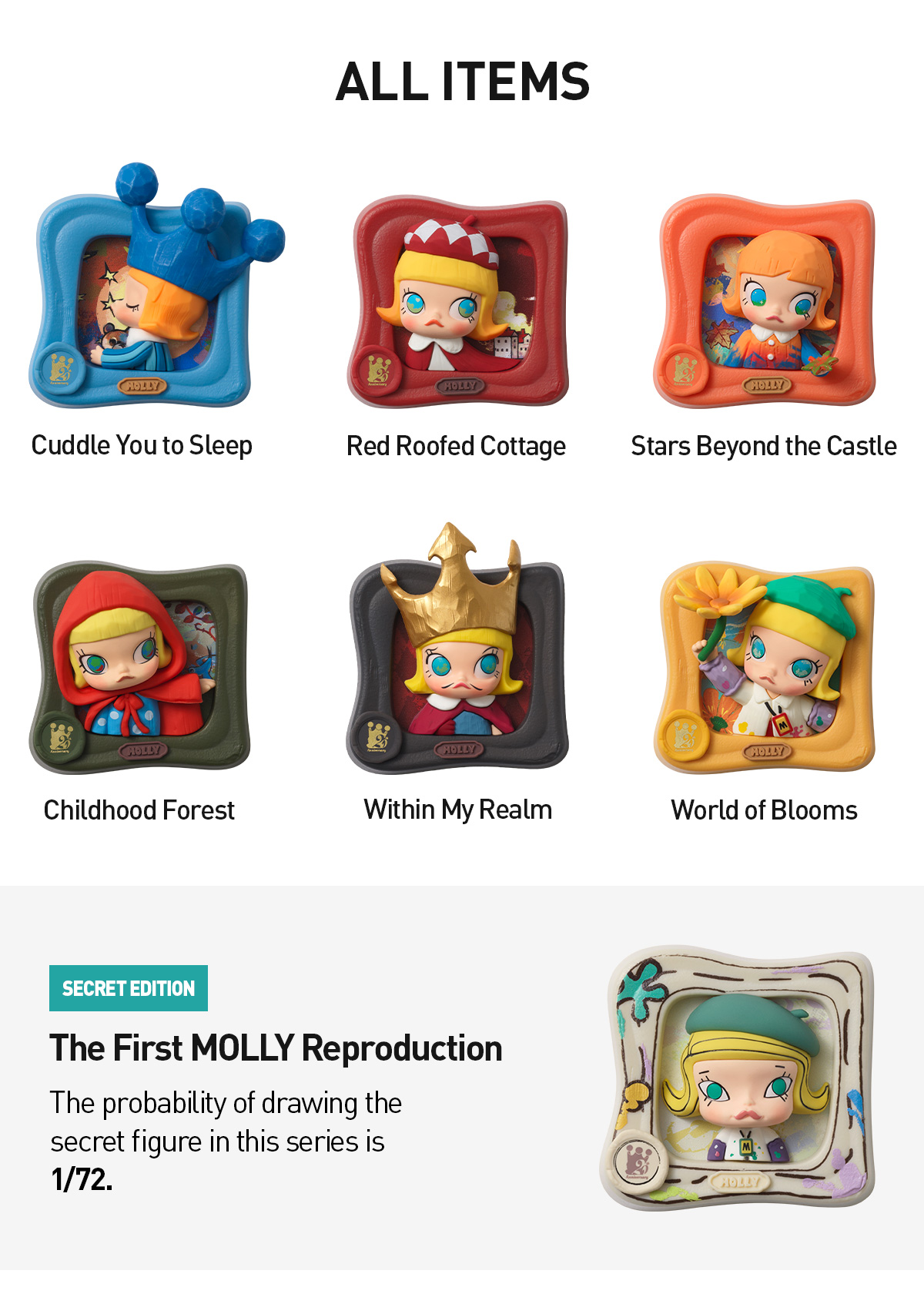 POP NOW:MOLLY Scenery Along the Way Series - Fridge Magnet Blind