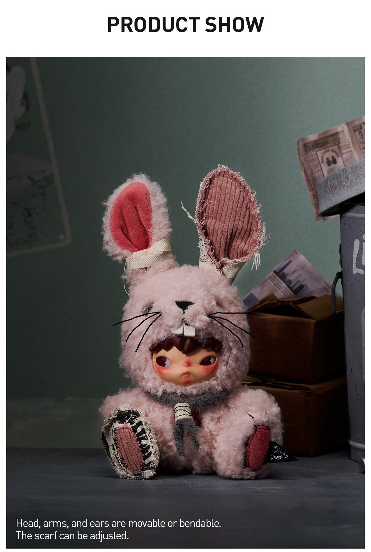 Hirono Little Hare Plush Doll Pendant - POP MART (United States)
