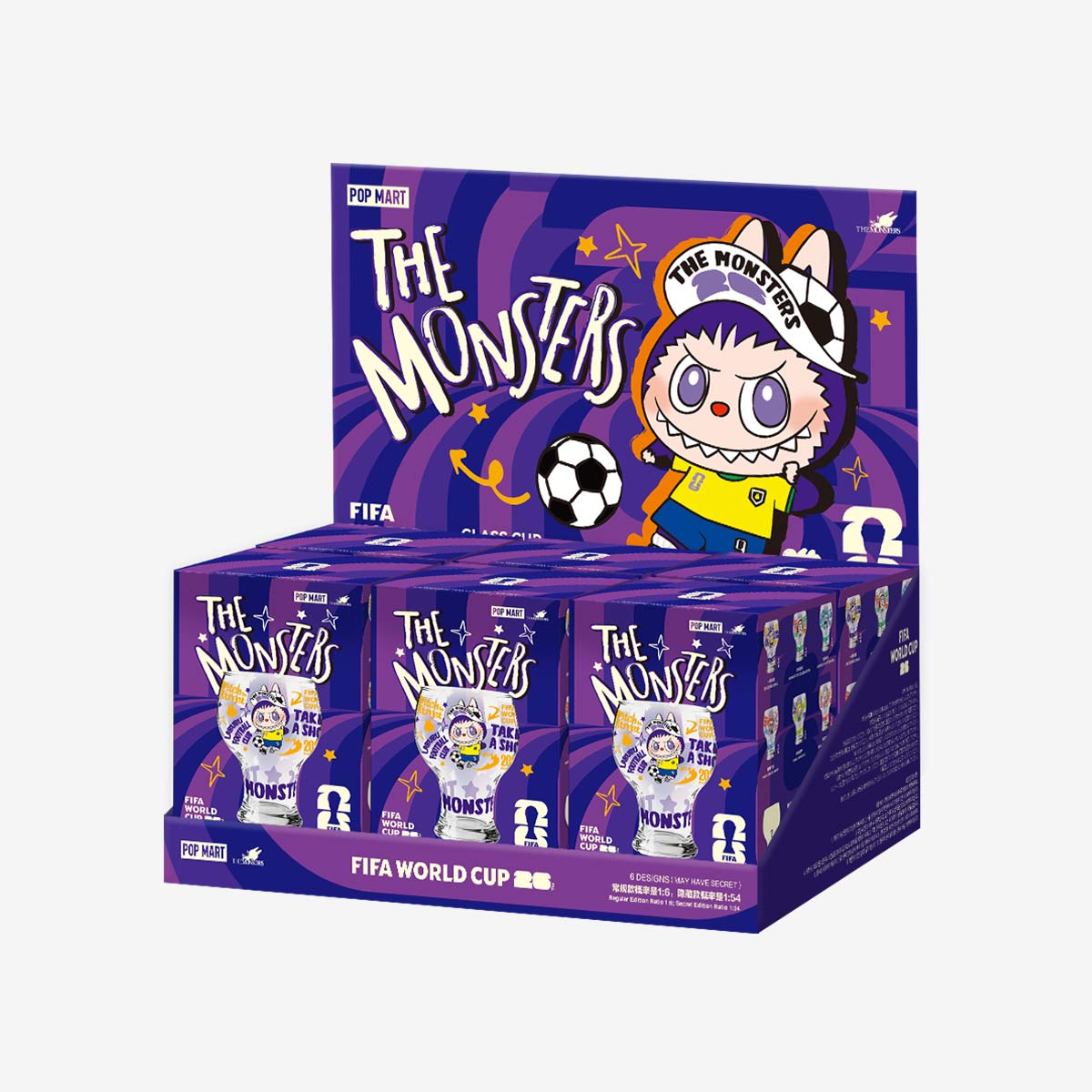 THE MONSTERS × FIFA SERIES-Glass Cup Blind Box - POP MART (United