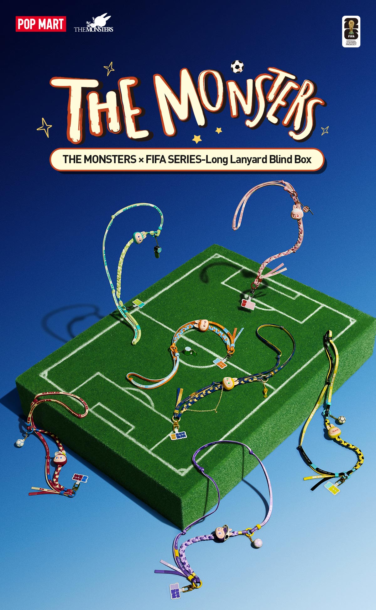 THE MONSTERS × FIFA SERIES-Long Lanyard Blind Box - POP MART