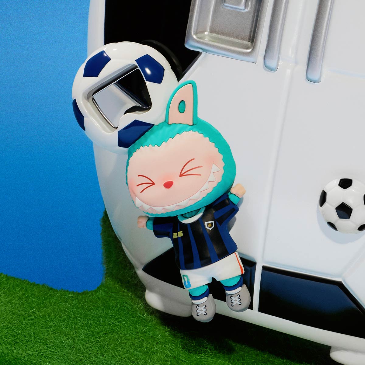 labubuサッカーtwinkle dimoo イヤフホンケースpopmart THE MONSTERS × FIFA SERIES - Bottle Opener Fridge Magnet Blind Box