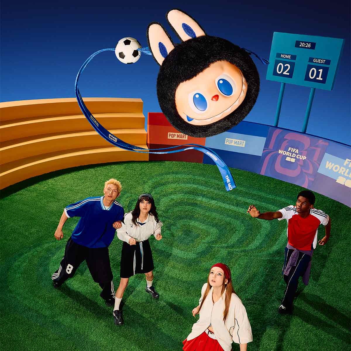 THE MONSTERS × FIFA SERIES-Vinyl Plush Pendant - POP MART (United