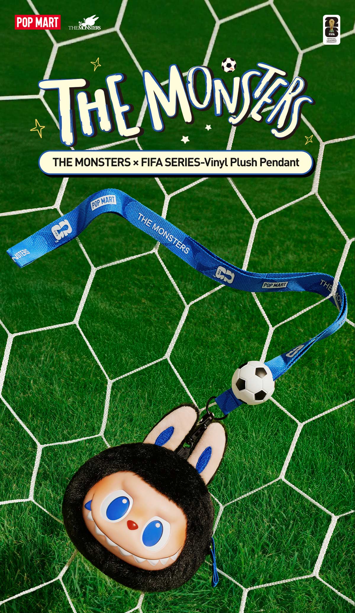 THE MONSTERS × FIFA SERIES-Vinyl Plush Pendant - POP MART (Canada)