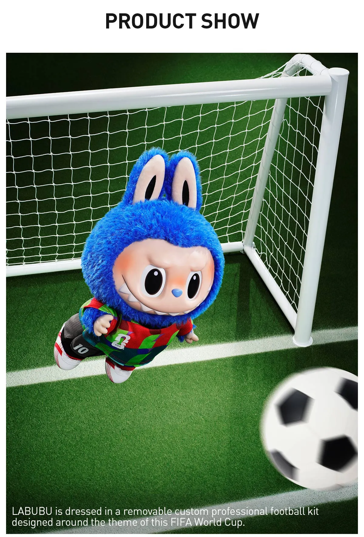 THE MONSTERS × FIFA SERIES-Catch the Win Vinyl Plush Doll – Fluffy