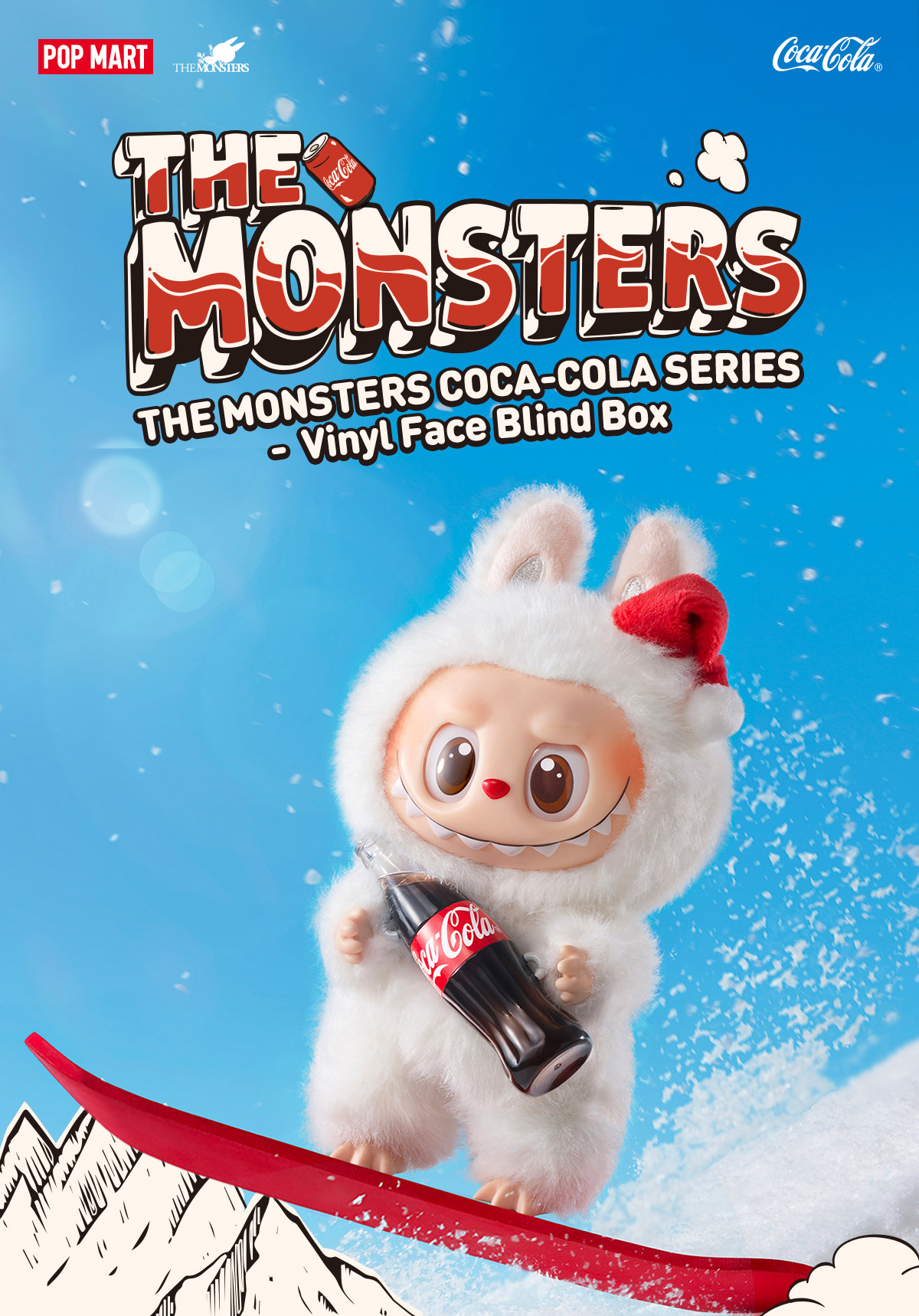 ぬいぐるみ POP MART THE MONSTERS VINYL FACE THE MONSTERS COCA-COLA SERIES-Vinyl Face Blind Box - POP MART