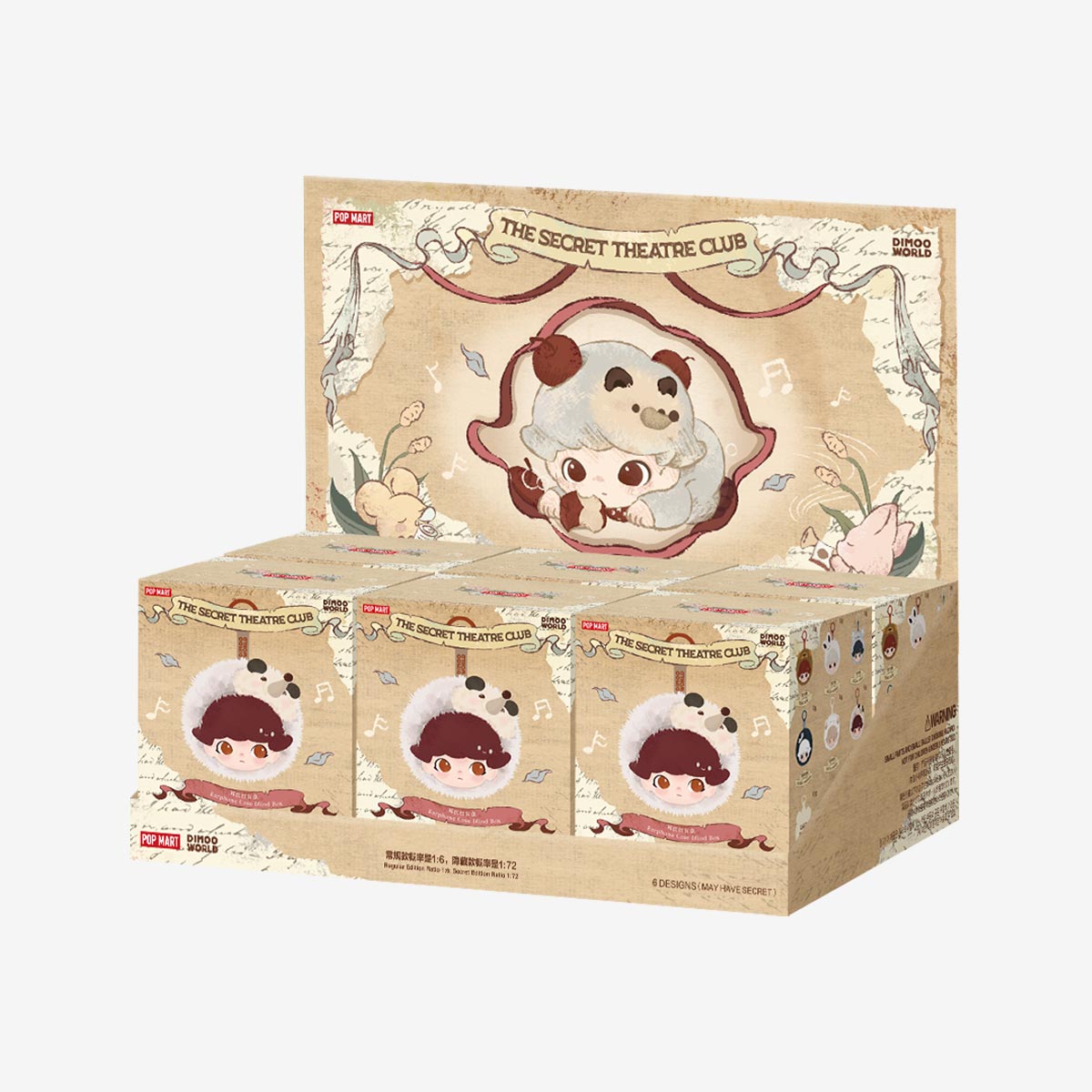 DIMOO The Secret Theatre Club イヤホンケース DIMOO The Secret Theatre Club Series - Earphone Case Blind Box
