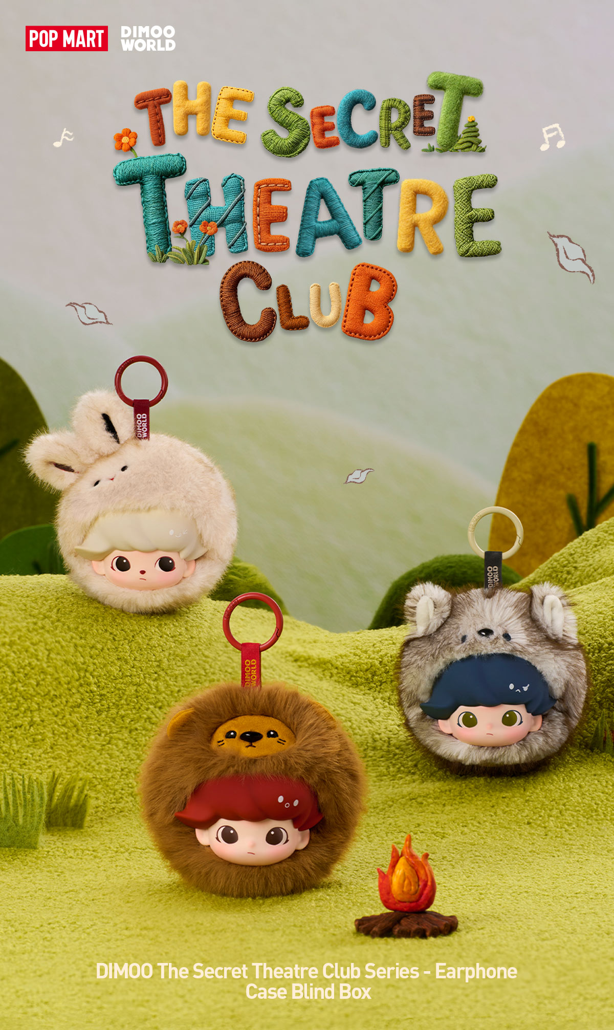 POP NOW:DIMOO The Secret Theatre Club Series - Earphone Case Blind