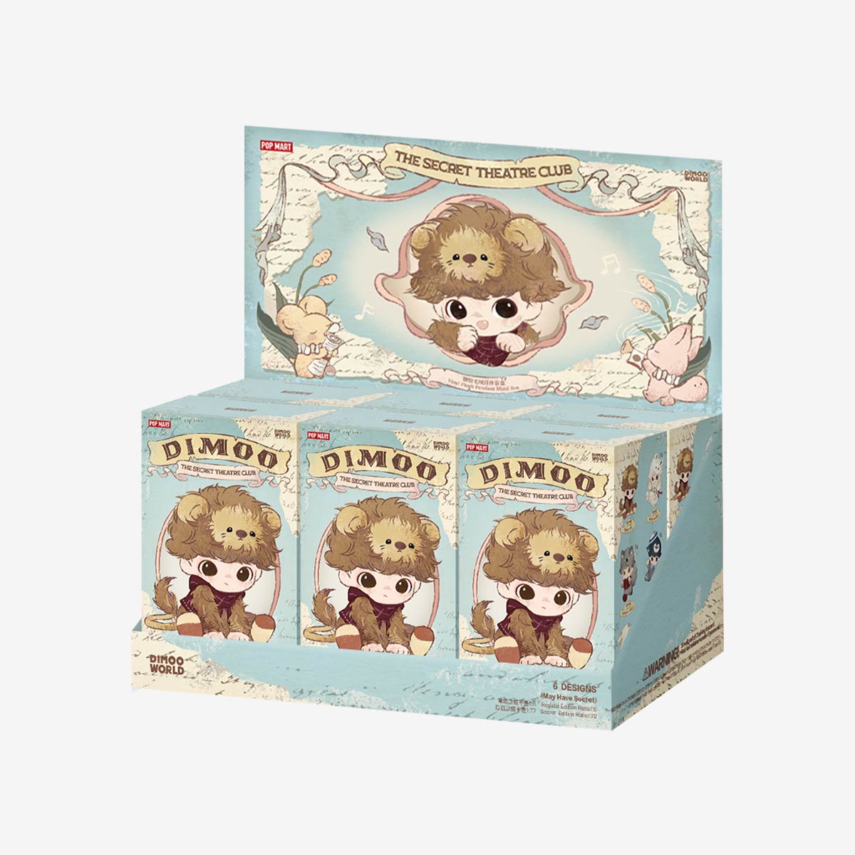 【完全未開封 】DIMOO Secret Theatre Club 6点セット DIMOO The Secret Theatre Club Series-Vinyl Plush Pendant Blind Box