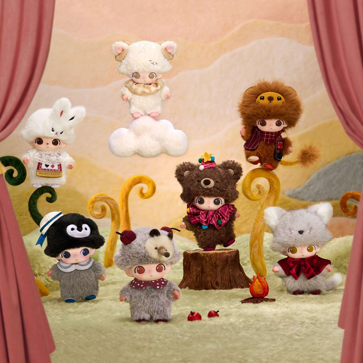 DIMOO The Secret Theatre Club Series-Vinyl Plush Pendant Blind Box