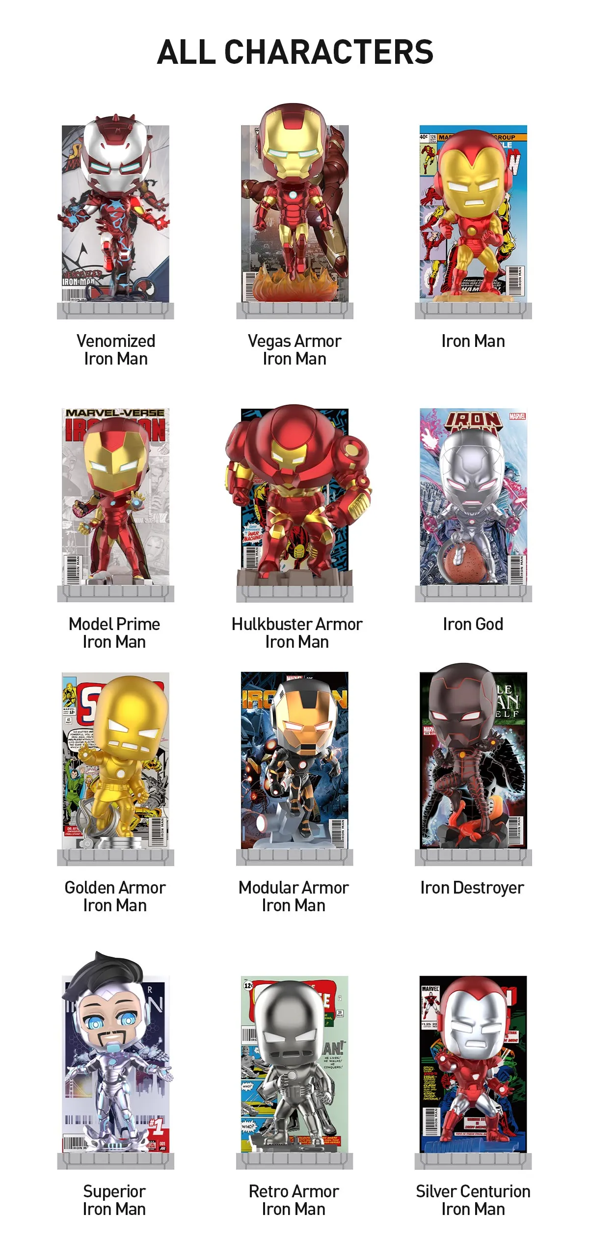 Marvel Iron Man: A Journey Through Armors Series Figures