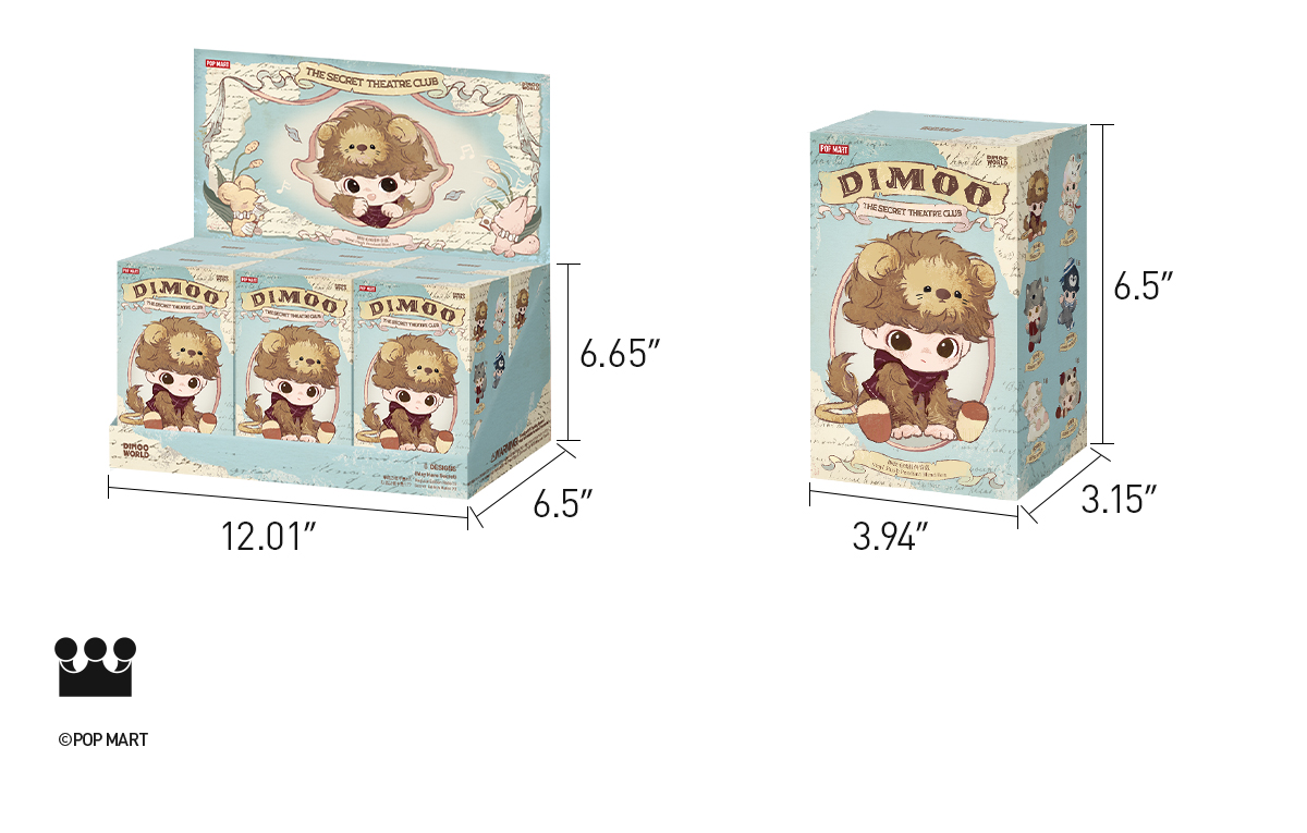 POP NOW:DIMOO The Secret Theatre Club Series-Vinyl Plush Pendant