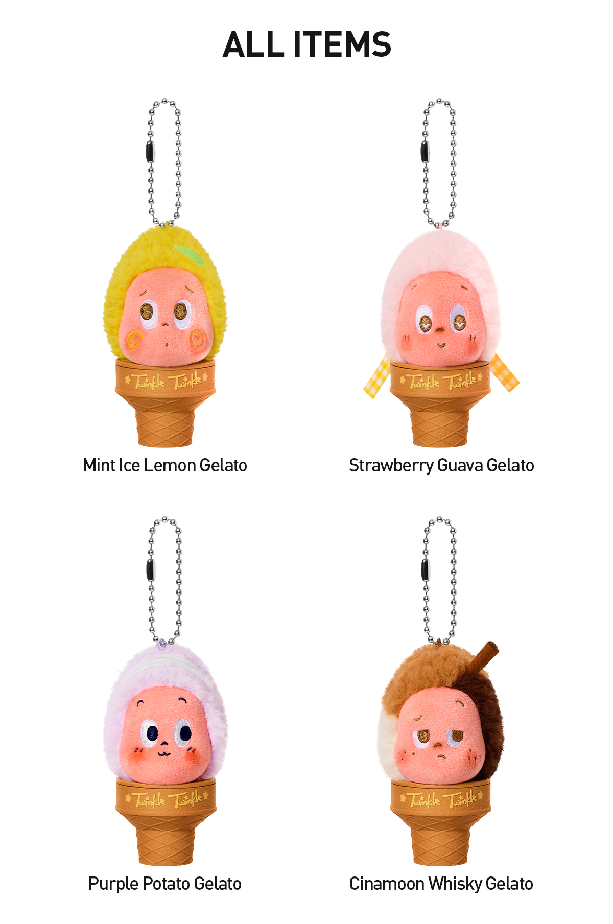 PUFFTONE GELATO1ML 1本 MOON GELATO Series-Ice Cream Plush Pendant Blind Box (Overseas Ver