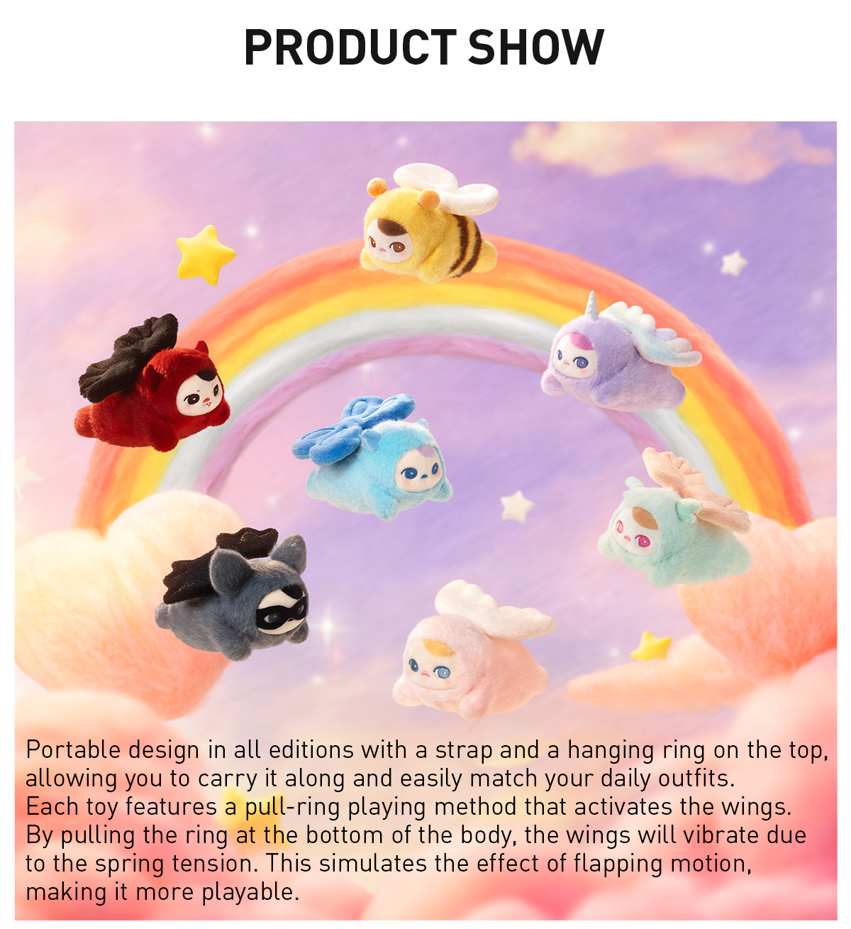 PUCKY FLYING BABIES SERIES - Plush Pendant Blind Box - POP MART