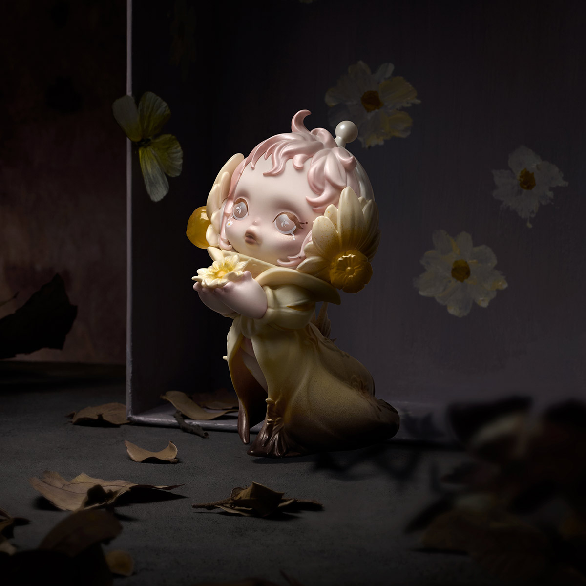ち*中様 SKULLPANDA Petals in Four Acts シリーズ POP NOW:SKULLPANDA Petals in Four Acts Series Figures - POP MART