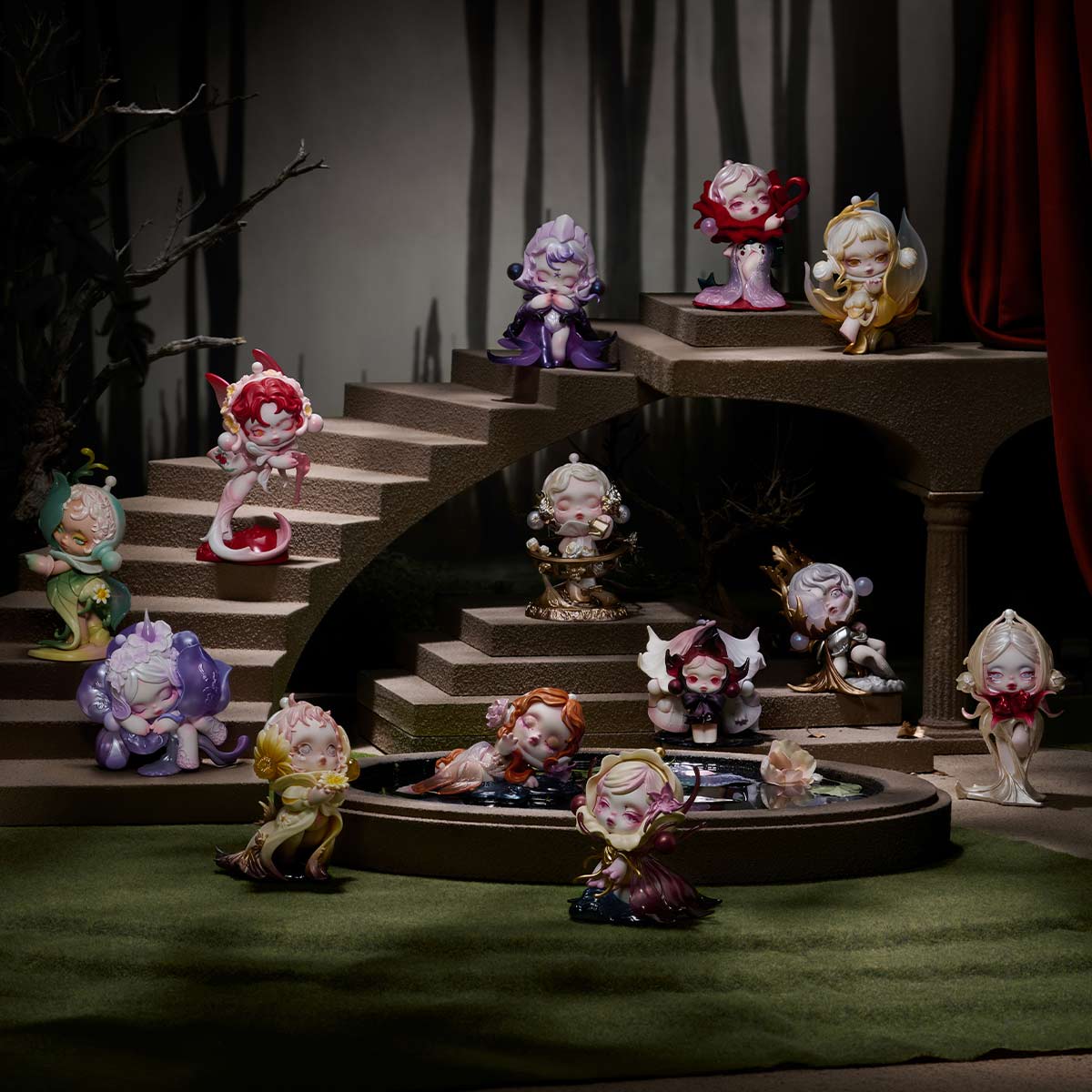 SKULLPANDA Petals in Four Acts Series Figures - POP MART (United