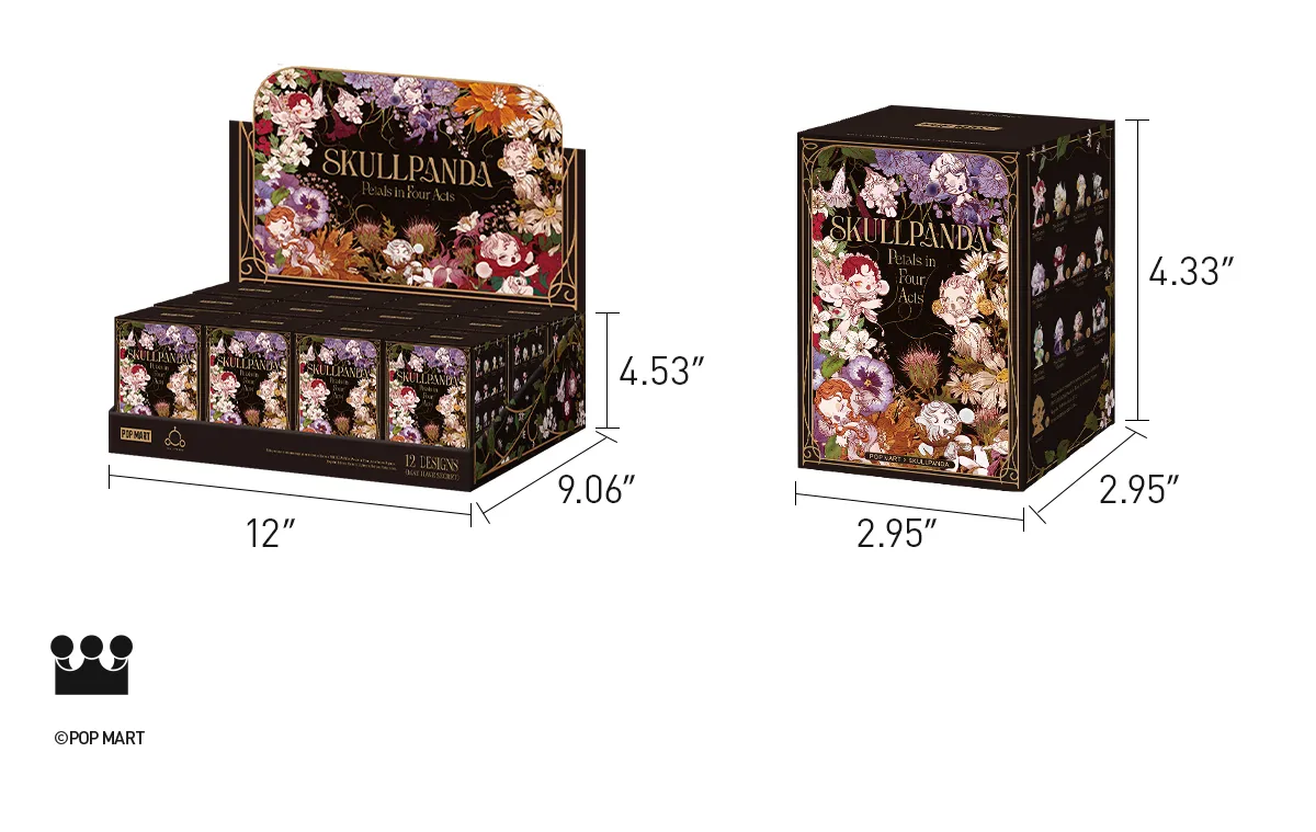 SKULLPANDA Petals in Four Acts Series Figures