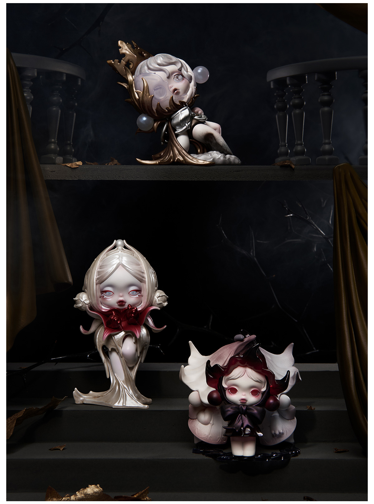 POP NOW:SKULLPANDA Petals in Four Acts Series Figures - POP MART