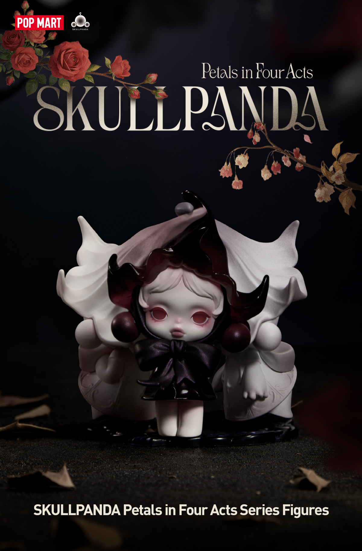 SKULLPANDA Petals in Four Acts Series Figures - POP MART (United