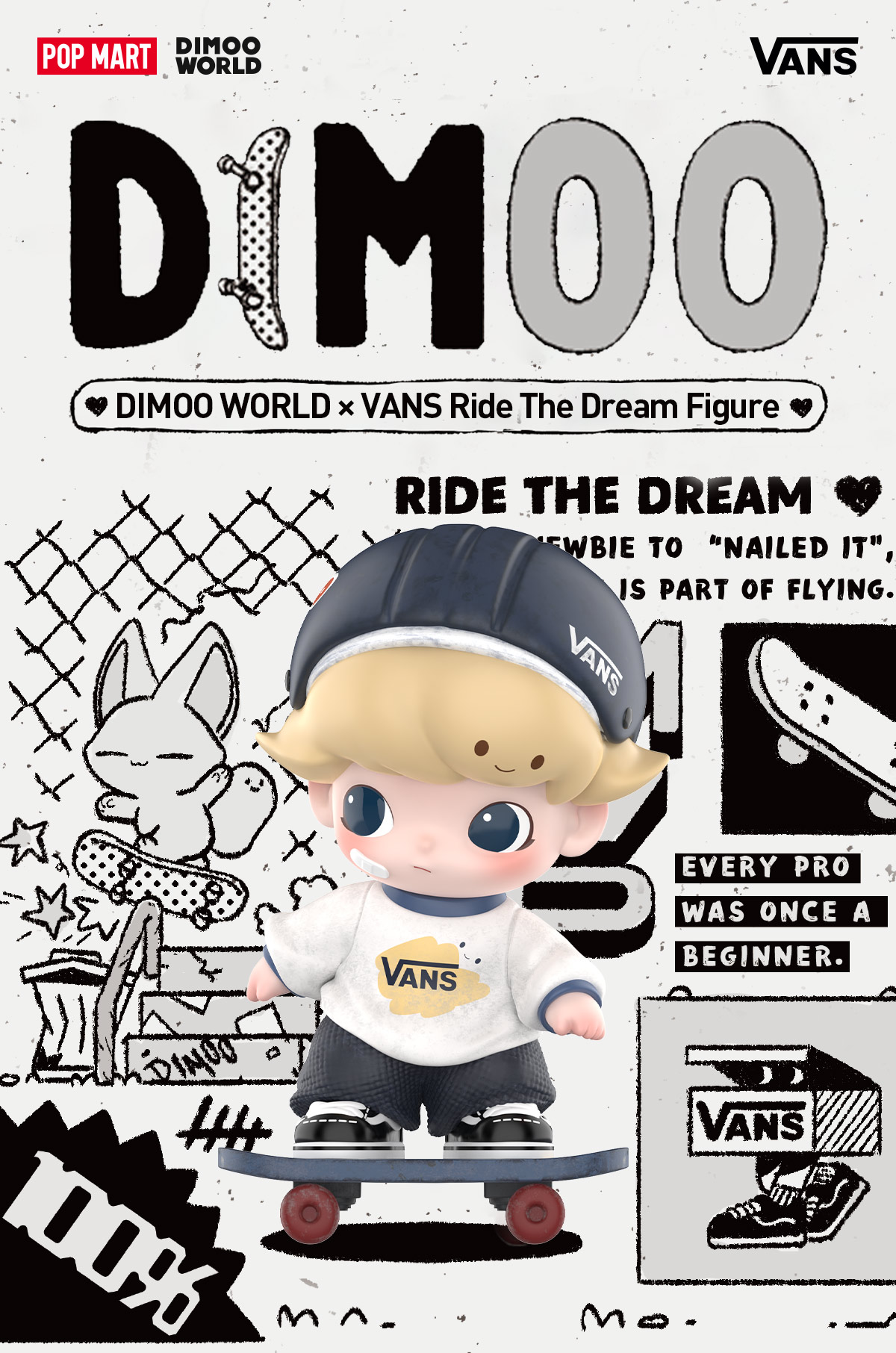 DIMOO WORLD × VANS Ride The Dream Figure - POP MART (United States)