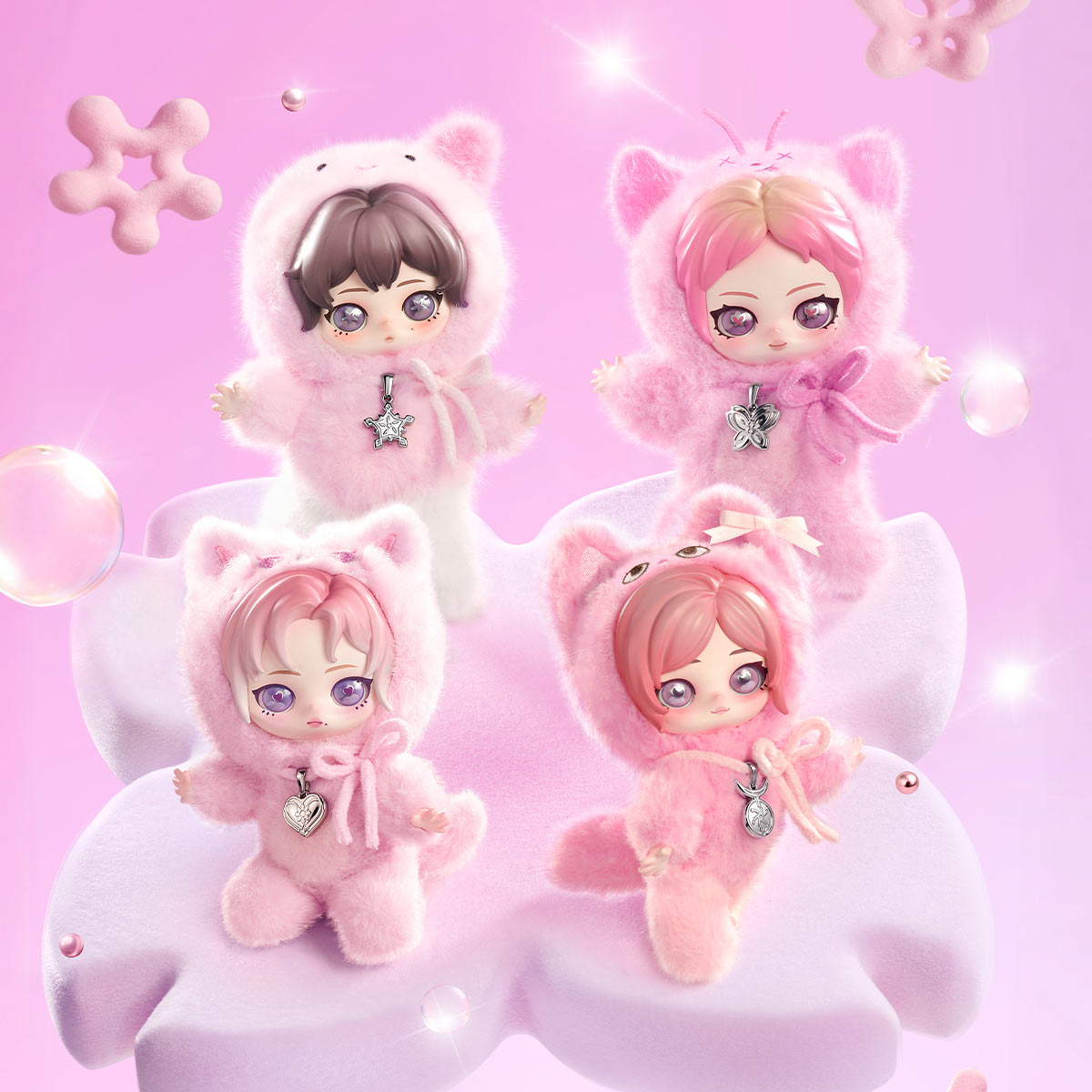 aespa Fluffy Club Series Vinyl Plush Doll Pendant - POP MART