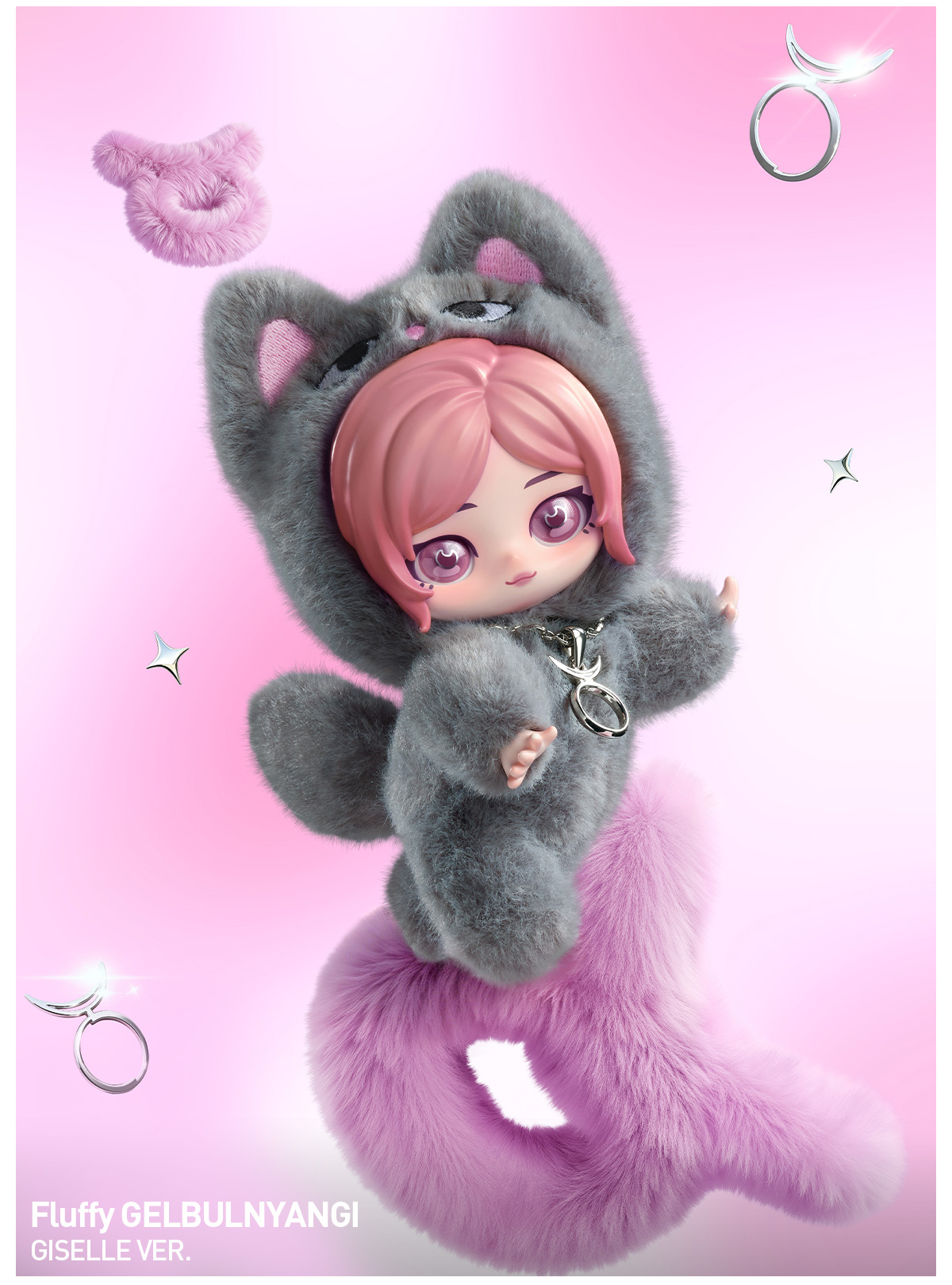 POP NOW:aespa Fluffy Club Series Vinyl Plush Doll Pendant - POP