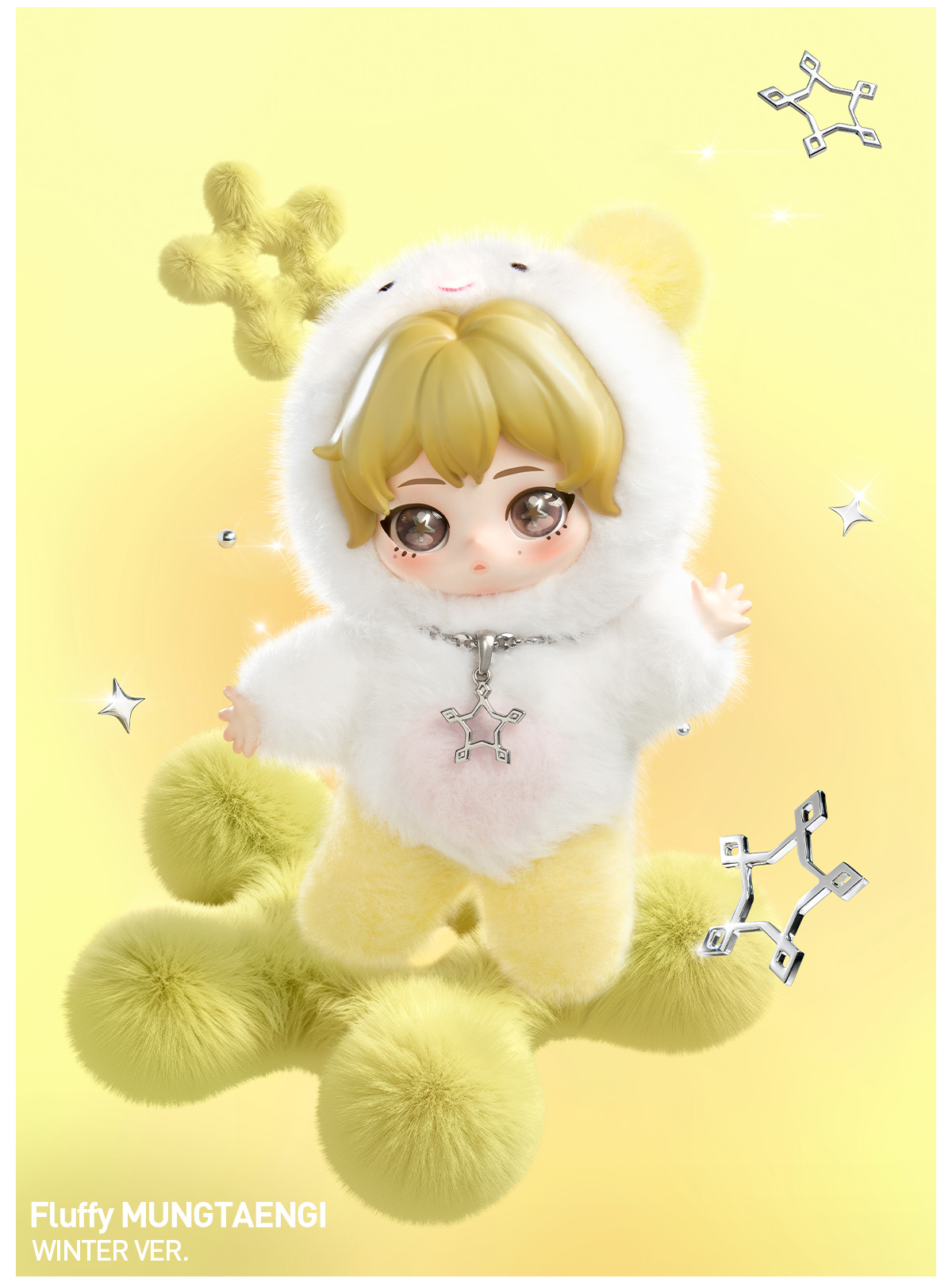 POP NOW:aespa Fluffy Club Series Vinyl Plush Doll Pendant - POP