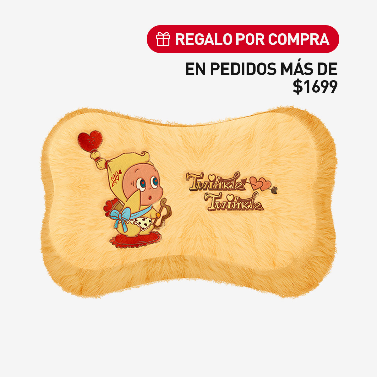 En compras de +$1699- Twinkle Twinkle - Colección"Corazón Estelar"Almohada de Cuello