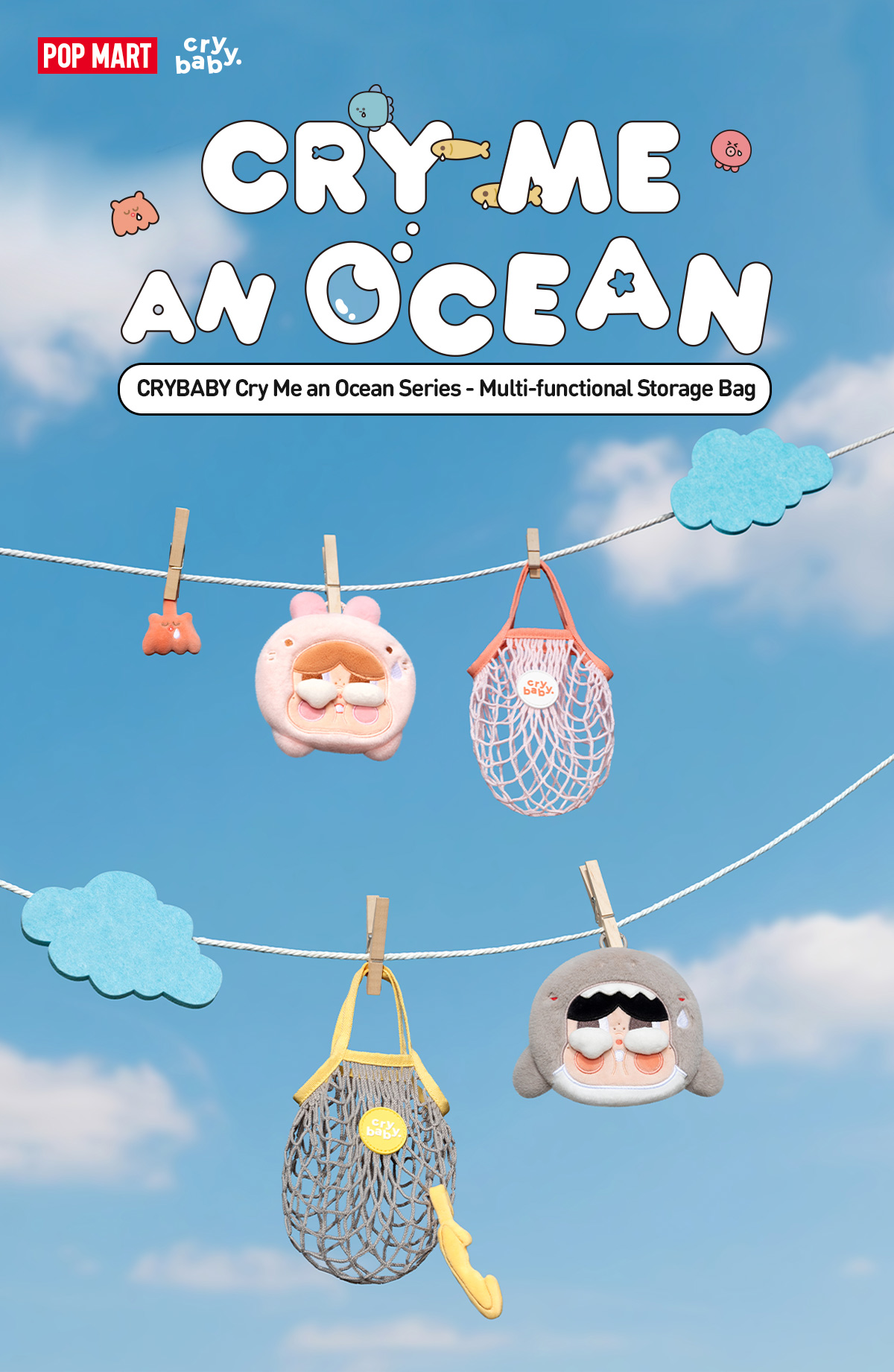CRYBABY Cry Me an Ocean Series - Multi-functional Storage Bag