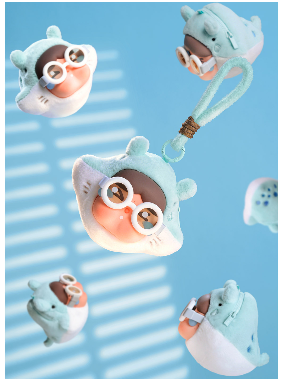 CRYBABY Cry Me Oceanシリーズ イヤホンケース CRYBABY Cry Me An Ocean Series Earphone Bag - POP MART (United States)