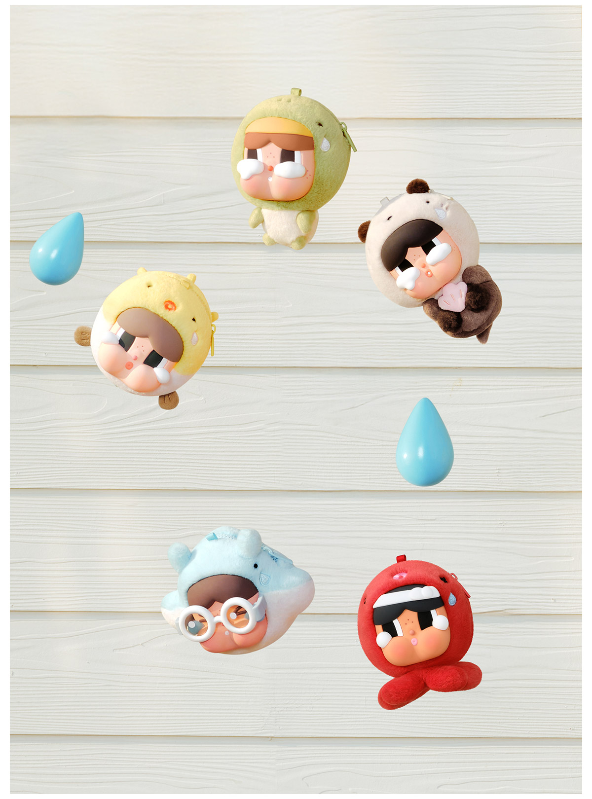 CRYBABY Cry Me Oceanシリーズ イヤホンケース CRYBABY Cry Me An Ocean Series Earphone Bag - POP MART (United States)