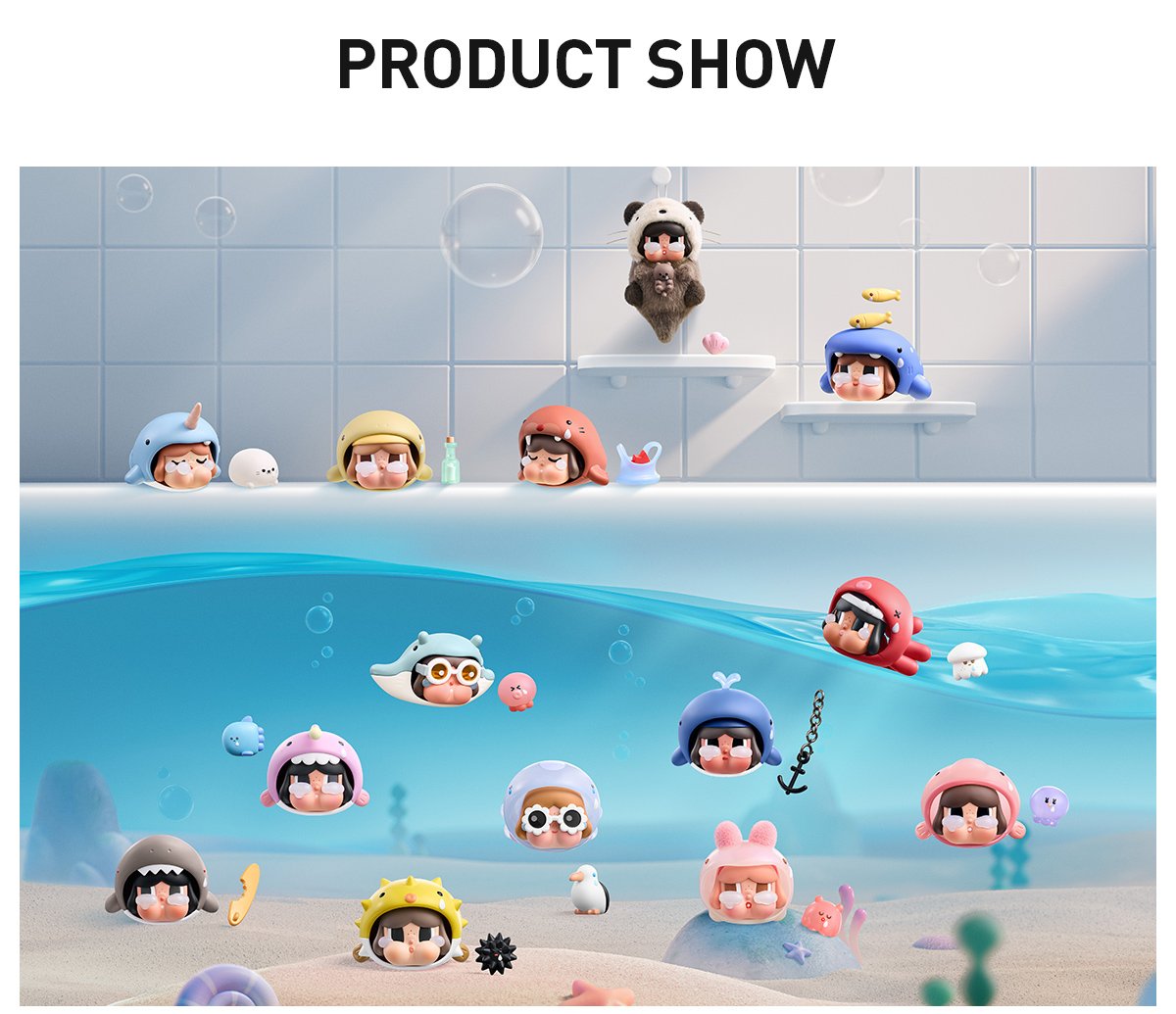 POP NOW:CRYBABY Cry Me an Ocean Series Figures - POP MART (United